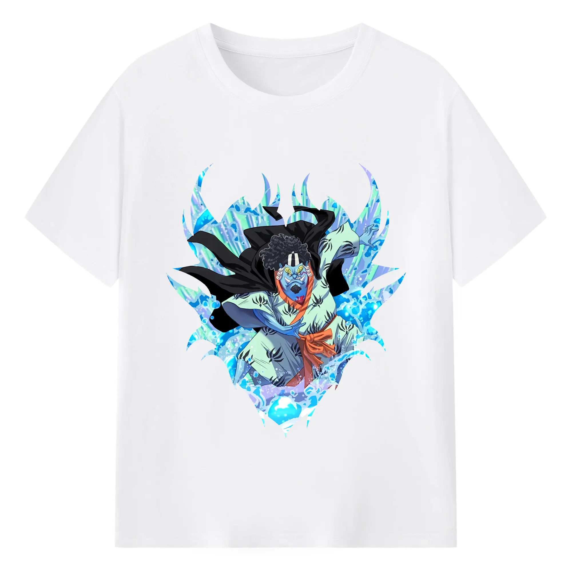 ワンピース グッズ ジンベエ - 綿100％ 半袖Tシャツ ・ フロントプリント ・ 快適 通気性 ・ 日常使い 散歩 スポーツ用