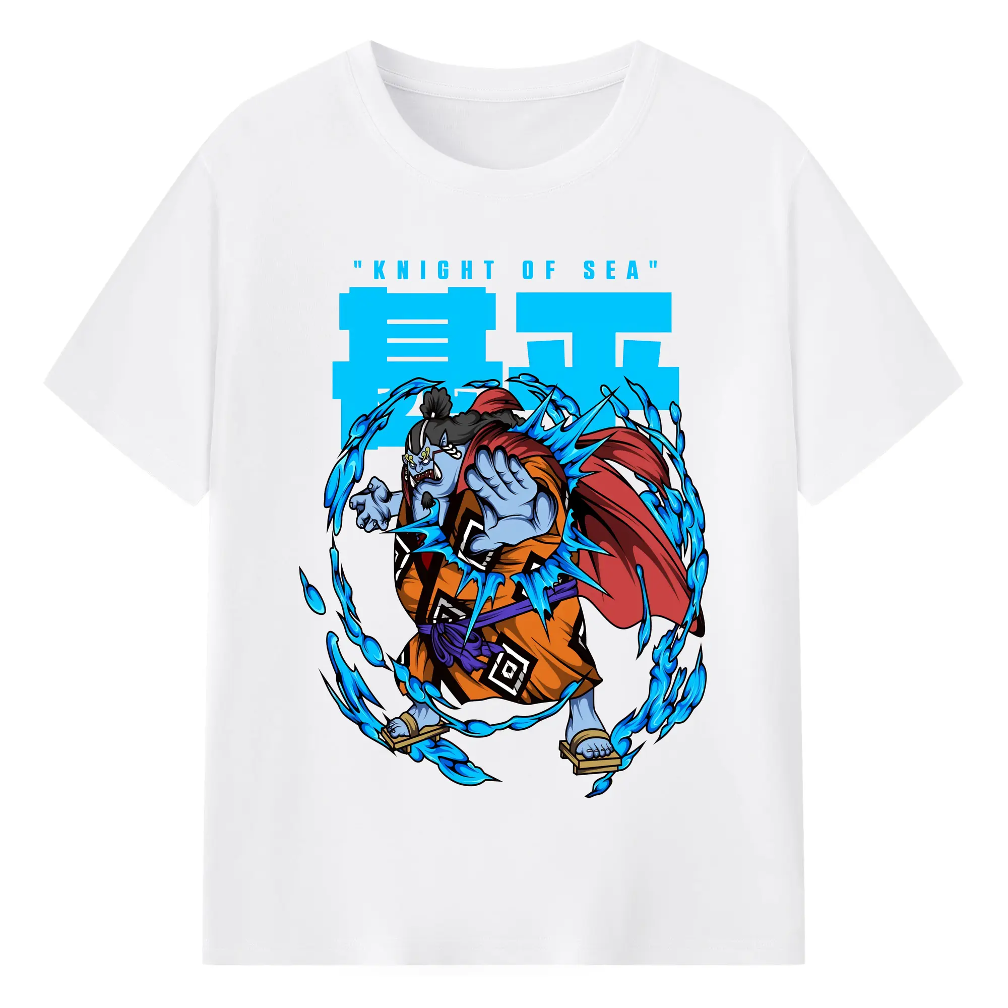 ワンピース グッズ ジンベエ - 綿100％ 半袖Tシャツ ・ フロントプリント ・ 快適 通気性 ・ 日常使い 散歩 スポーツ用