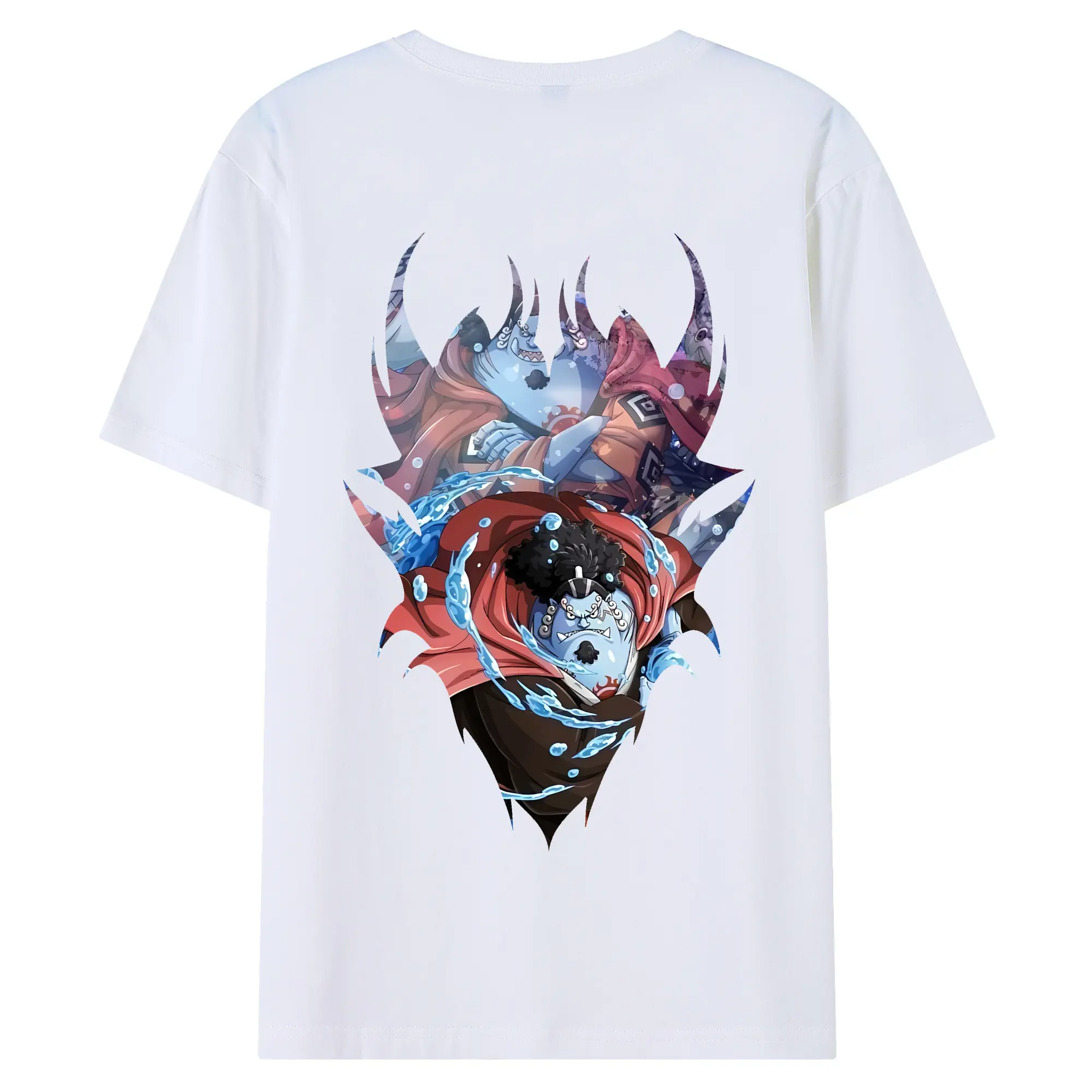 ワンピース グッズ ジンベエ - 綿100％ 半袖Tシャツ ・ バックプリント ・ 快適 通気性 ・ 日常使い 散歩 スポーツ用