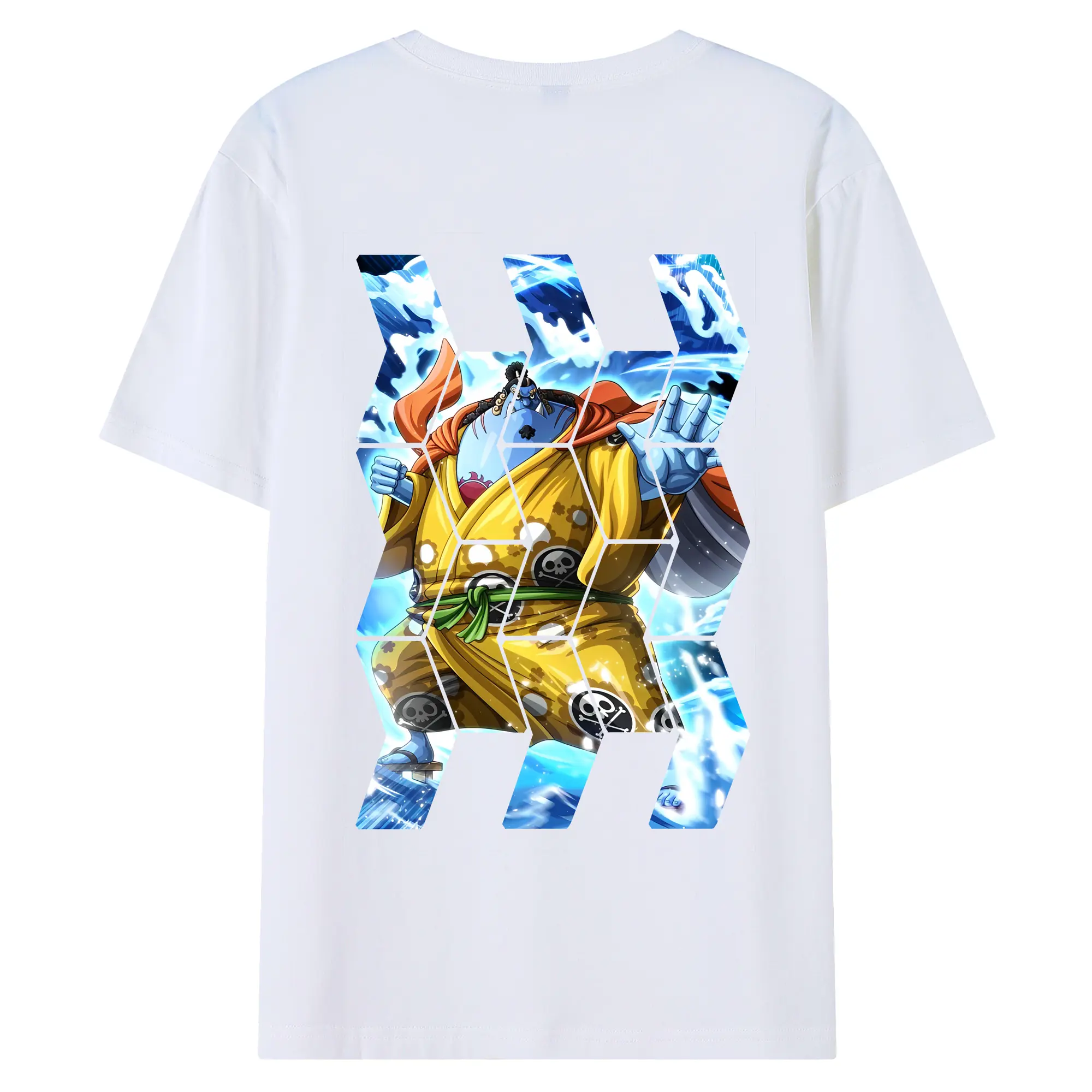 ワンピース グッズ ジンベエ - 綿100％ 半袖Tシャツ ・ バックプリント ・ 快適 通気性 ・ 日常使い 散歩 スポーツ用