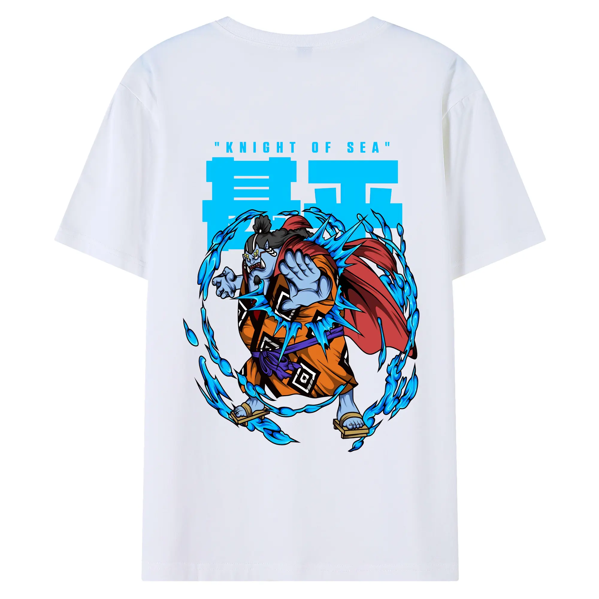 ワンピース グッズ ジンベエ - 綿100％ 半袖Tシャツ ・ バックプリント ・ 快適 通気性 ・ 日常使い 散歩 スポーツ用