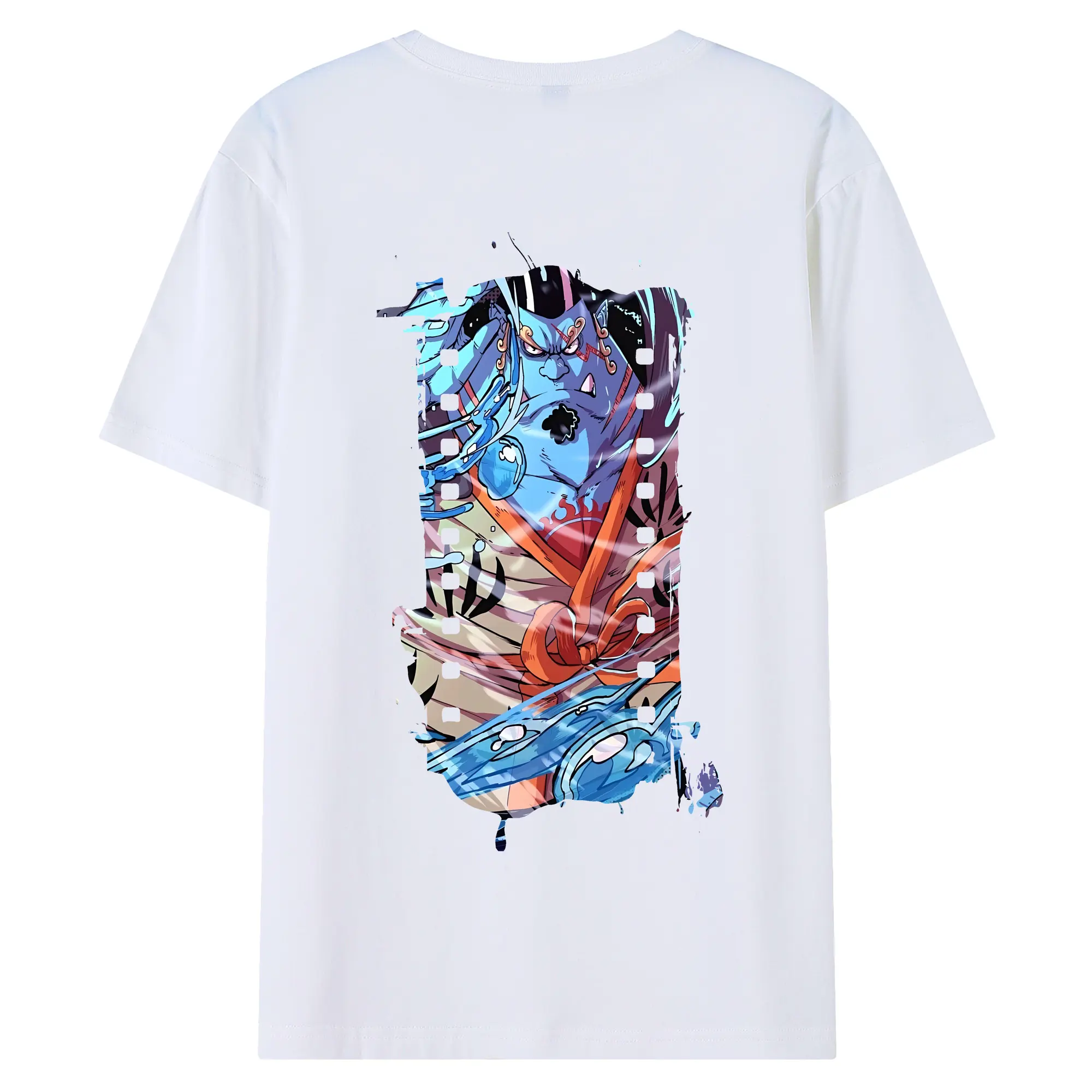 ワンピース グッズ ジンベエ - 綿100％ 半袖Tシャツ ・ バックプリント ・ 快適 通気性 ・ 日常使い 散歩 スポーツ用