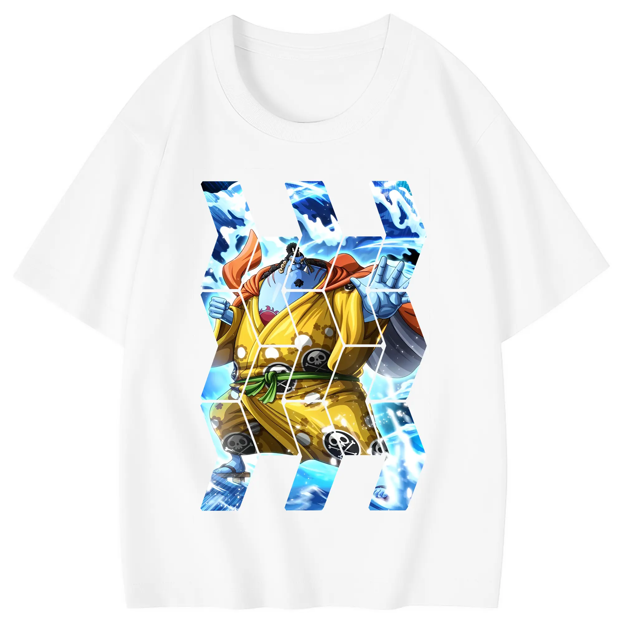 ワンピース グッズ ジンベエ - 綿100％ キッズTシャツ ・ フロントプリント ・ 快適 通気性 ・ スポーツ カジュアル 散歩用