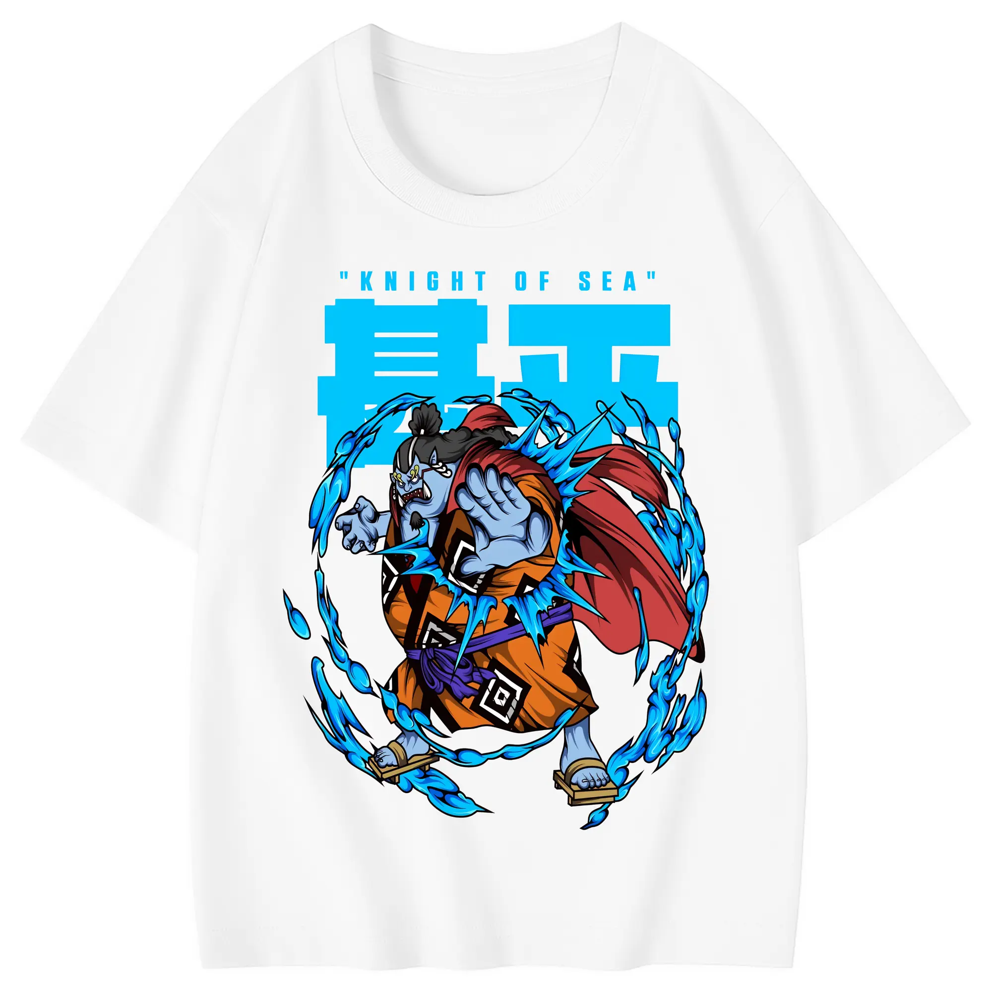 ワンピース グッズ ジンベエ - 綿100％ キッズTシャツ ・ フロントプリント ・ 快適 通気性 ・ スポーツ カジュアル 散歩用