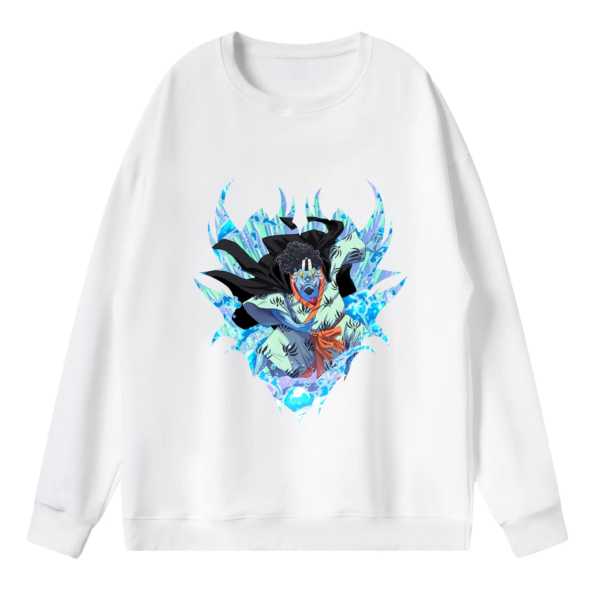 ワンピース グッズ ジンベエ - 薄手 クルーネック スウェット 裏毛260g · ポリエステル 春秋向け カジュアル 男女兼用 · トレーナー デイリー スポーツ 散歩に最適