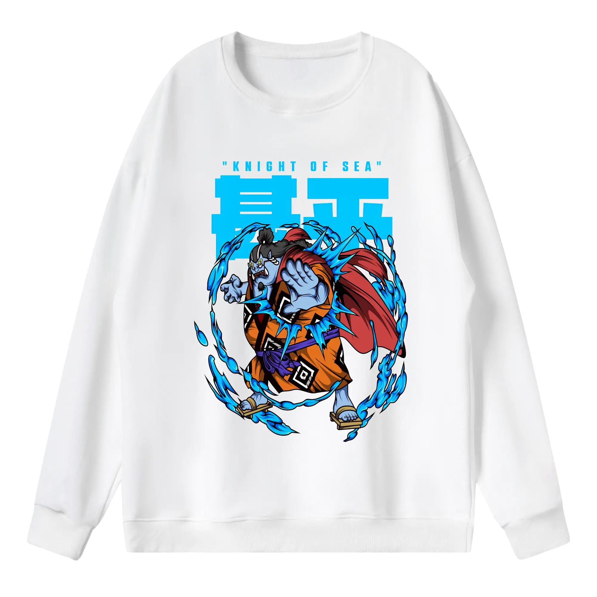 ワンピース グッズ ジンベエ - 薄手 クルーネック スウェット 裏毛260g · ポリエステル 春秋向け カジュアル 男女兼用 · トレーナー デイリー スポーツ 散歩に最適