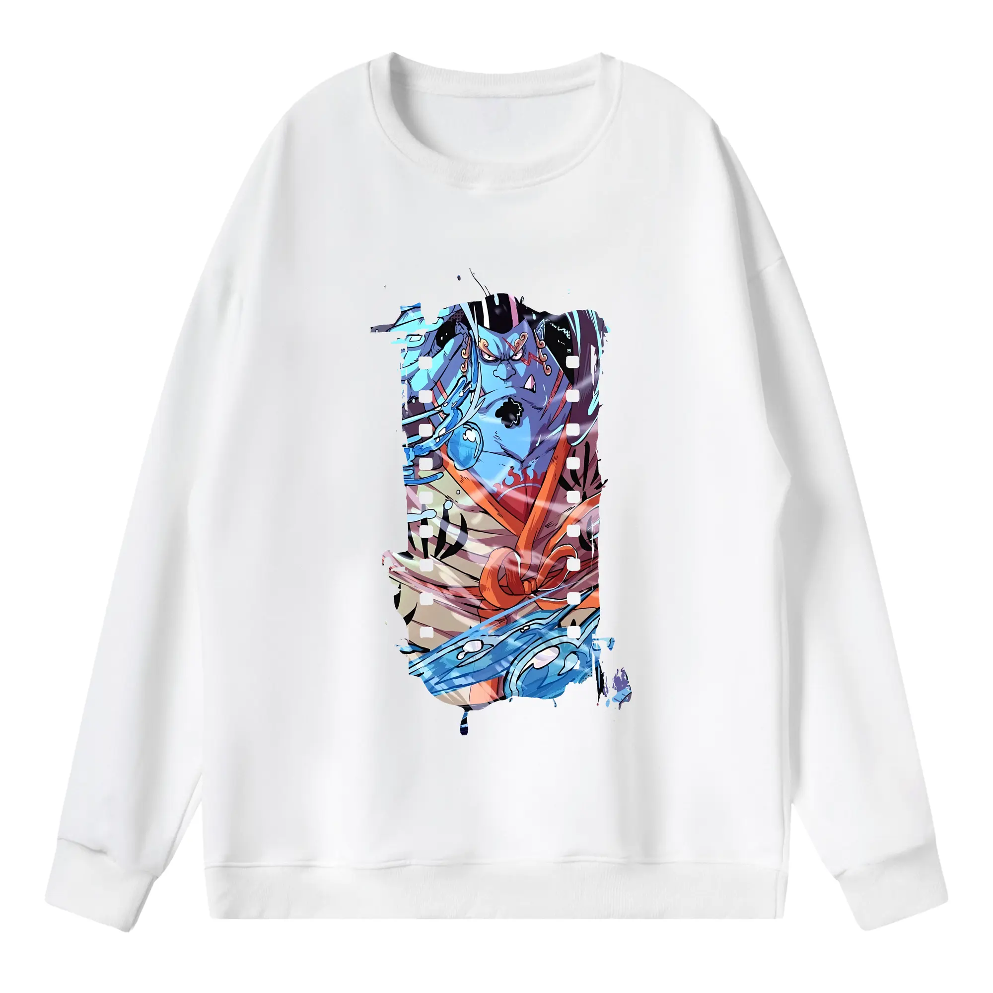 ワンピース グッズ ジンベエ - 薄手 クルーネック スウェット 裏毛260g · ポリエステル 春秋向け カジュアル 男女兼用 · トレーナー デイリー スポーツ 散歩に最適