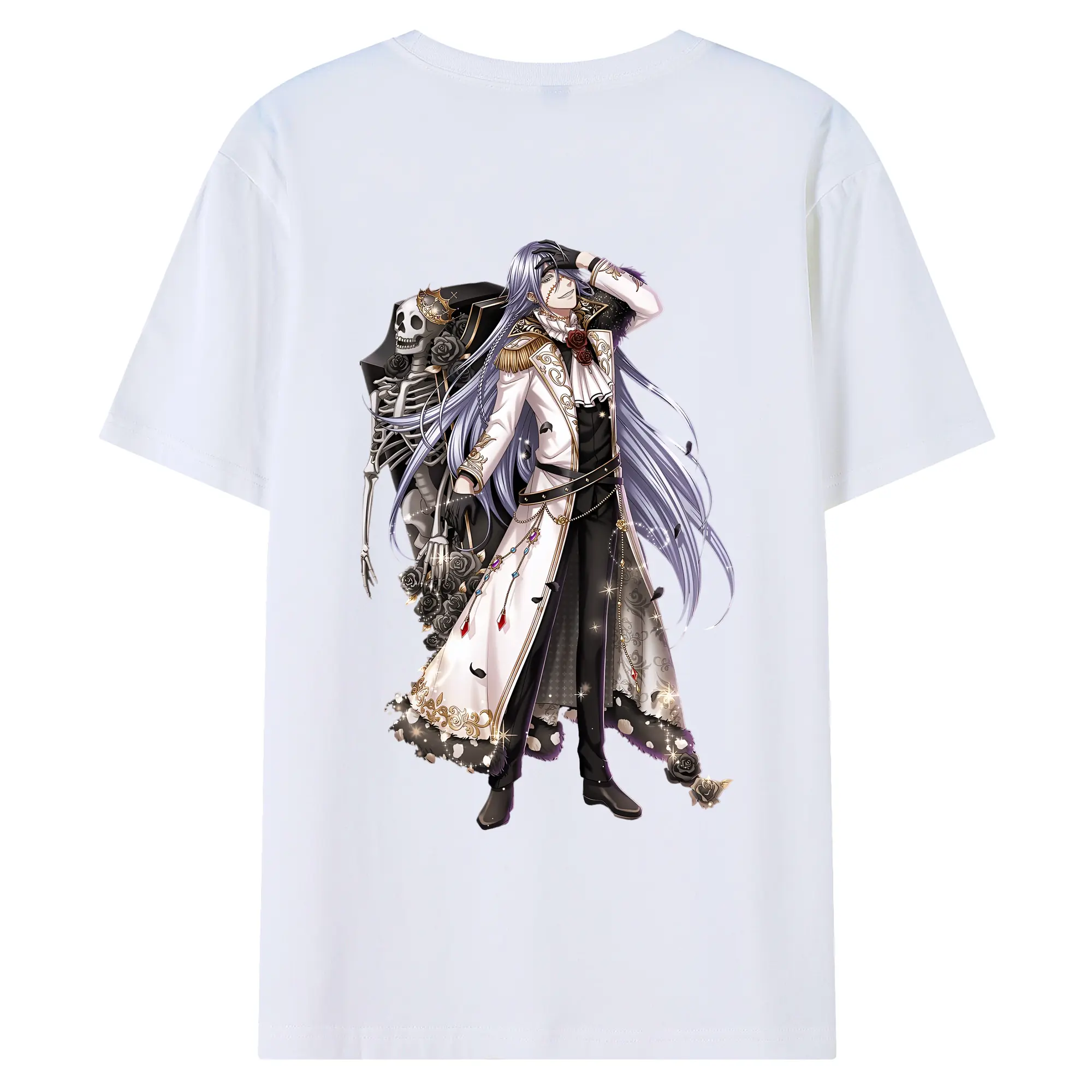 黒執事 グッズ,葬儀屋 - 綿100％ 半袖Tシャツ ・ バックプリント ・ 快適 通気性 ・ 日常使い 散歩 スポーツ用