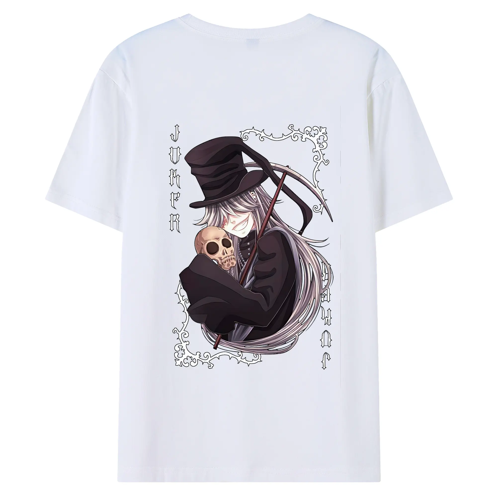 黒執事 グッズ,葬儀屋 - 綿100％ 半袖Tシャツ ・ バックプリント ・ 快適 通気性 ・ 日常使い 散歩 スポーツ用