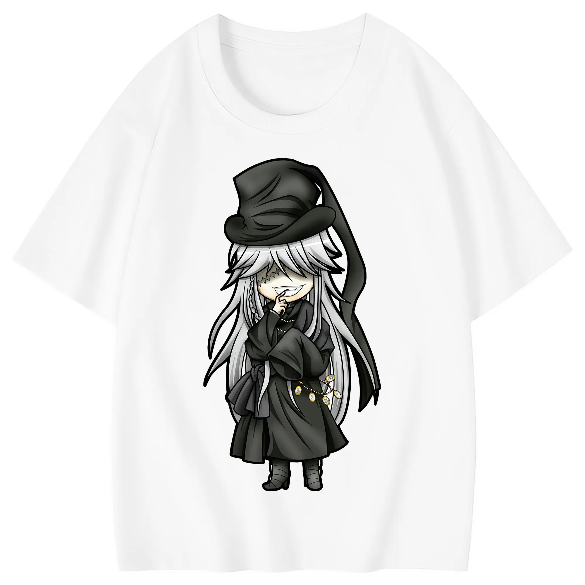 黒執事 グッズ,葬儀屋 - 綿100％ キッズTシャツ ・ フロントプリント ・ 快適 通気性 ・ スポーツ カジュアル 散歩用