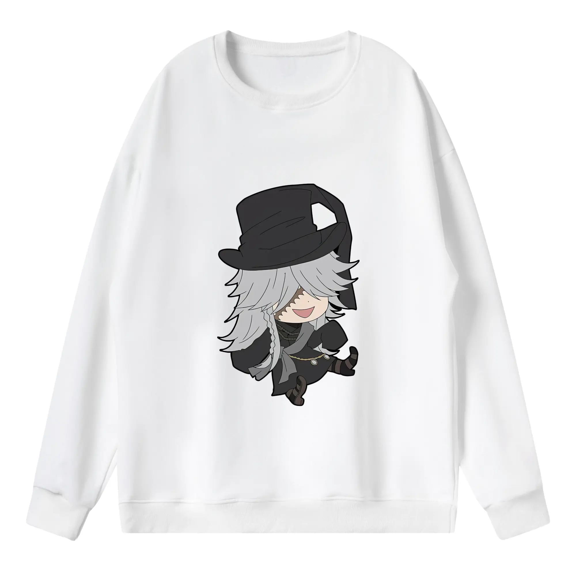 黒執事 グッズ,葬儀屋 - 薄手 クルーネック スウェット 裏毛260g · ポリエステル 春秋向け カジュアル 男女兼用 · トレーナー デイリー スポーツ 散歩に最適