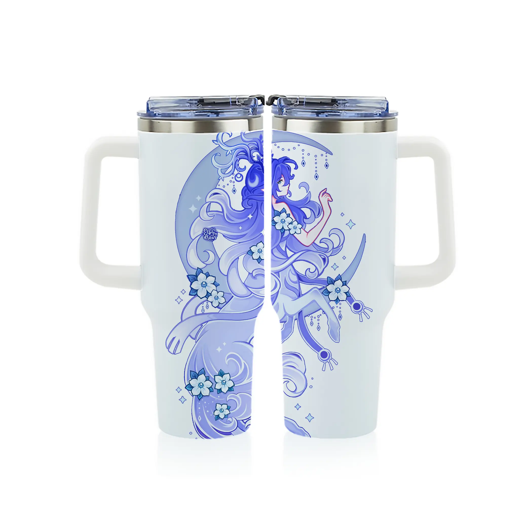 原 神 グッズ ラウマ - 1200mL フルプリント車用タンブラー ・ 304ステンレス 内側 ・ 201ステンレス 外側 ・ 保温 保冷 ・ 通勤 ドライブ アウトドア用