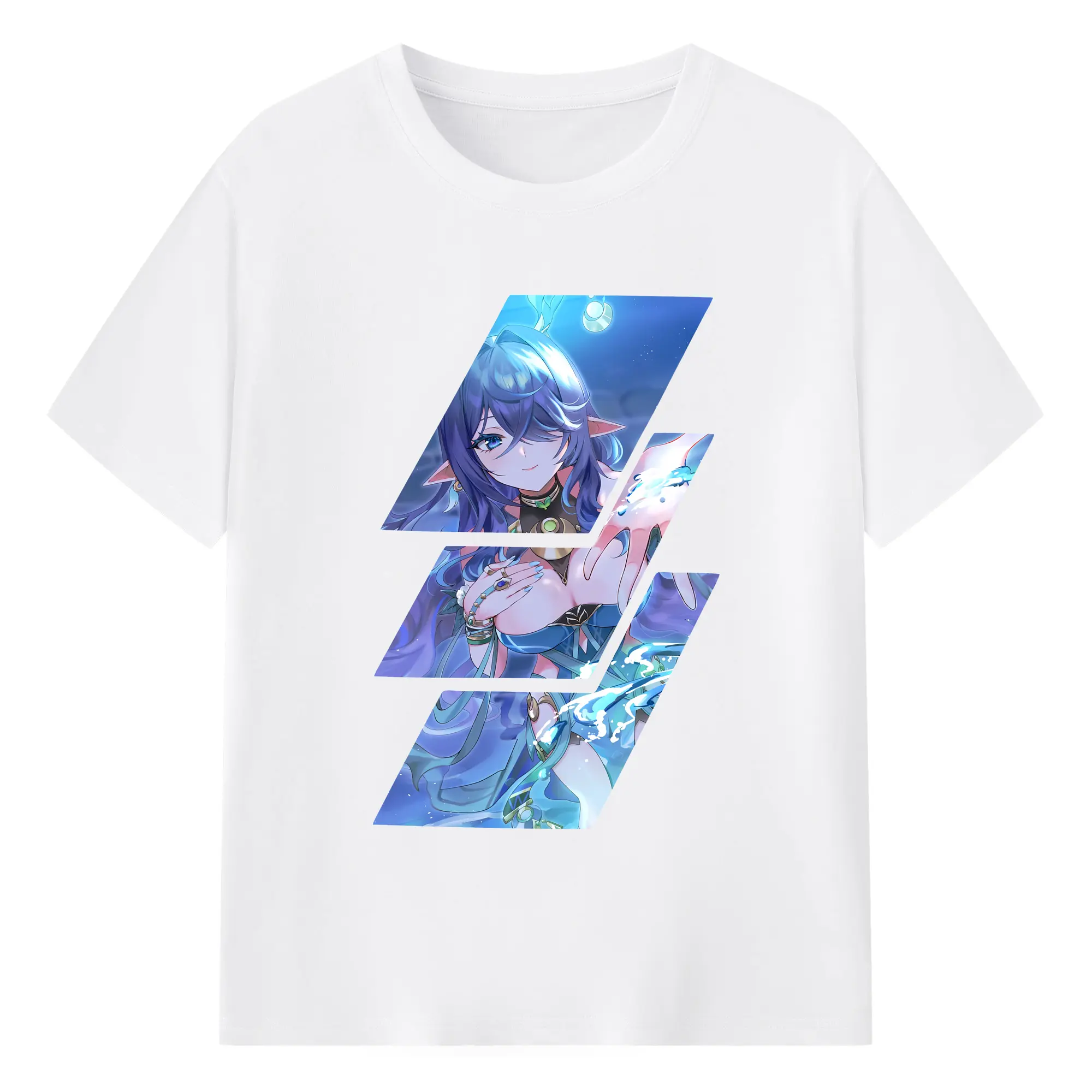 原 神 グッズ ラウマ - 綿100％ 半袖Tシャツ ・ フロントプリント ・ 快適 通気性 ・ 日常使い 散歩 スポーツ用