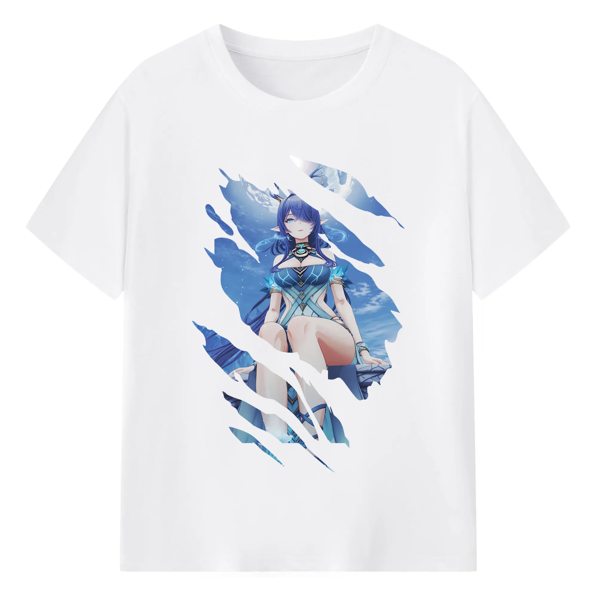 原 神 グッズ ラウマ - 綿100％ 半袖Tシャツ ・ フロントプリント ・ 快適 通気性 ・ 日常使い 散歩 スポーツ用