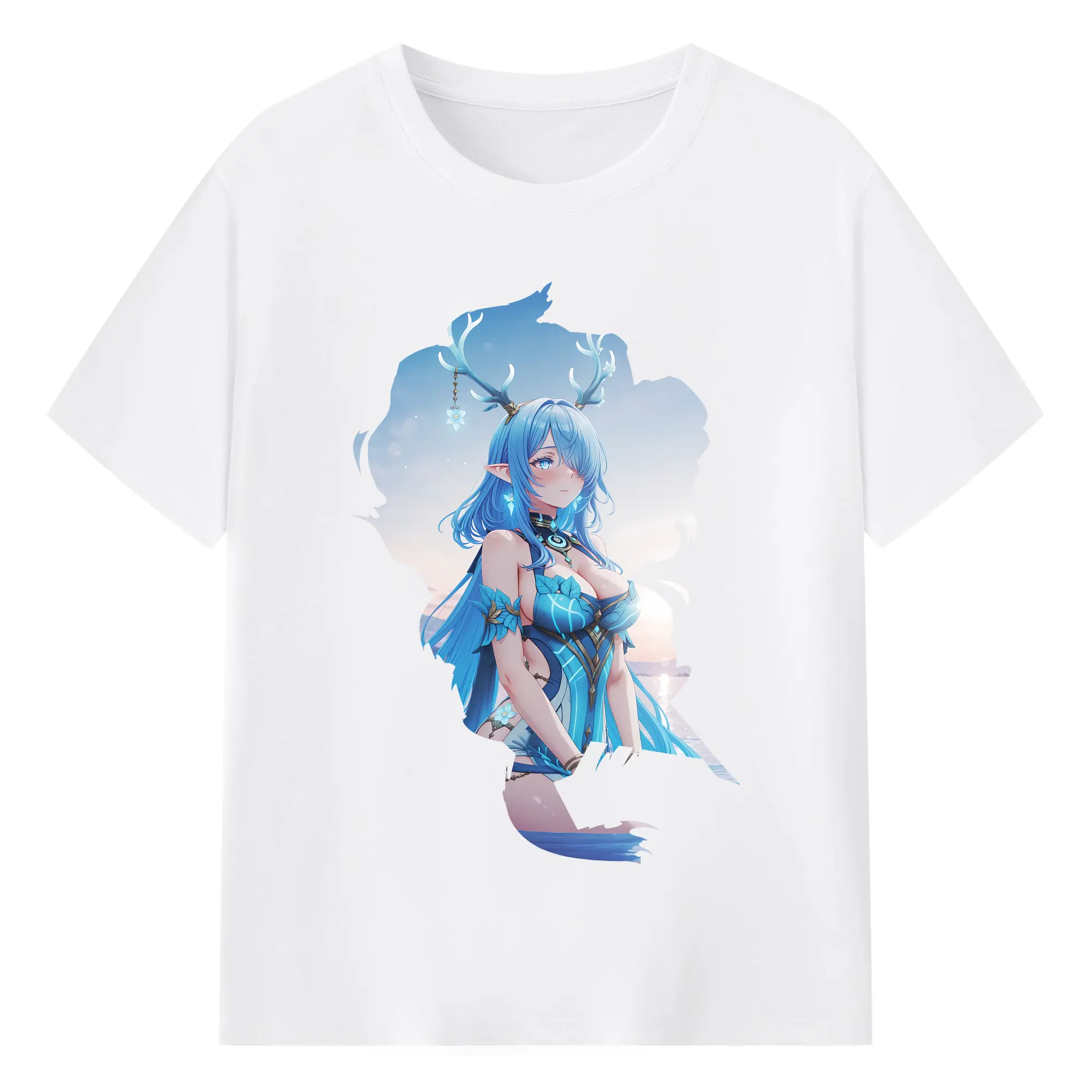 原 神 グッズ ラウマ - 綿100％ 半袖Tシャツ ・ フロントプリント ・ 快適 通気性 ・ 日常使い 散歩 スポーツ用