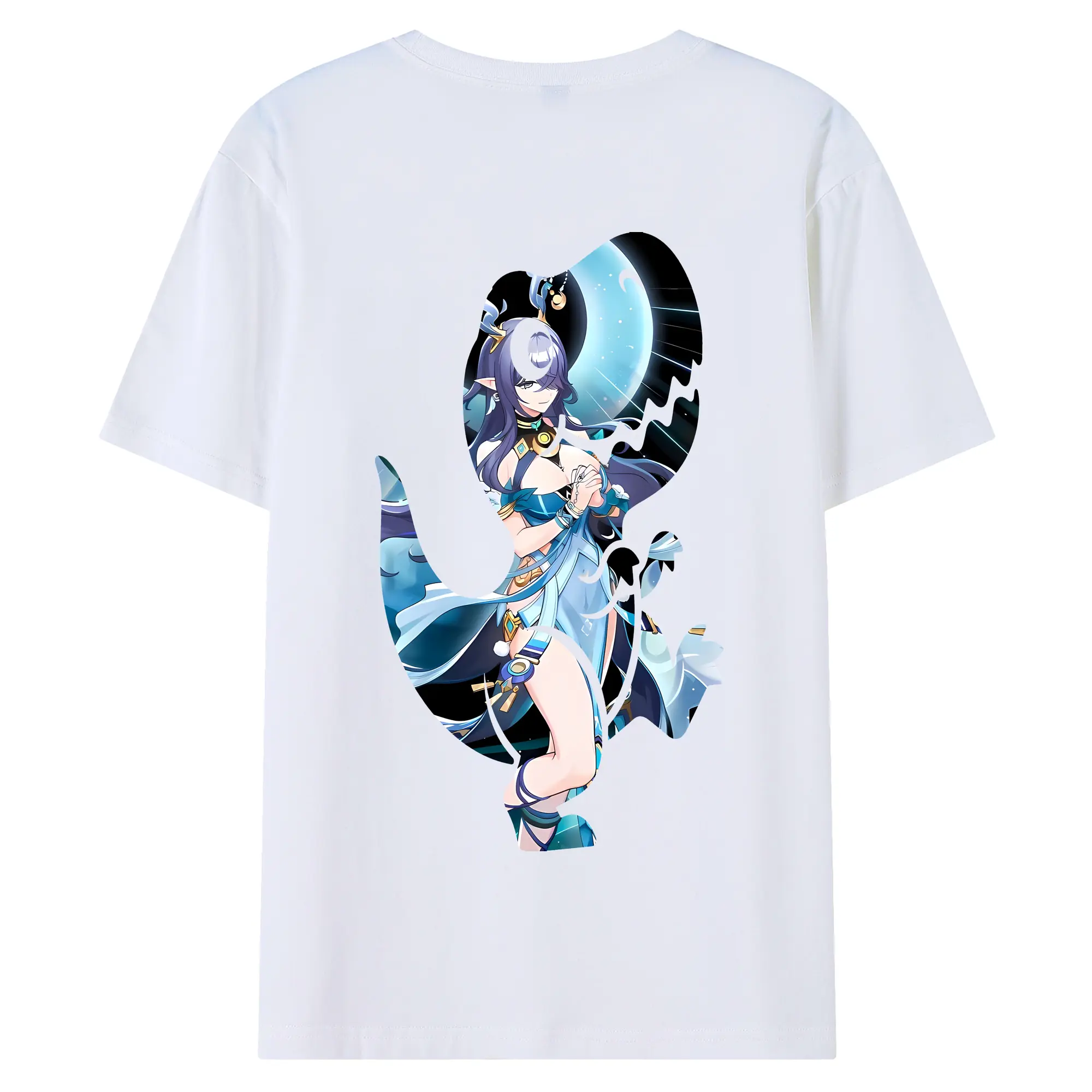 原 神 グッズ ラウマ - 綿100％ 半袖Tシャツ ・ バックプリント ・ 快適 通気性 ・ 日常使い 散歩 スポーツ用