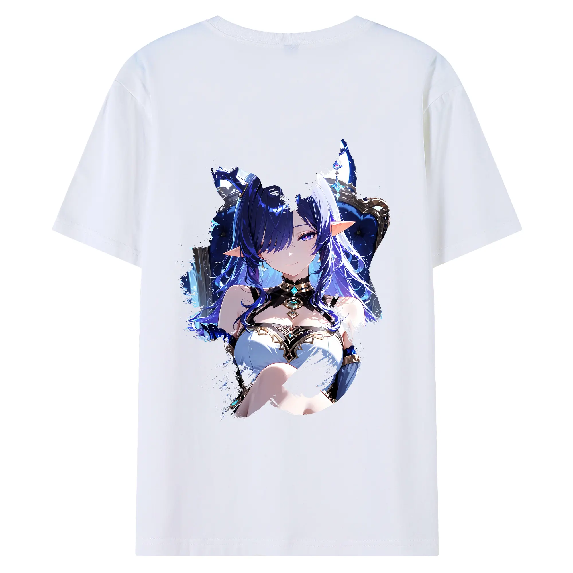 原 神 グッズ ラウマ - 綿100％ 半袖Tシャツ ・ バックプリント ・ 快適 通気性 ・ 日常使い 散歩 スポーツ用