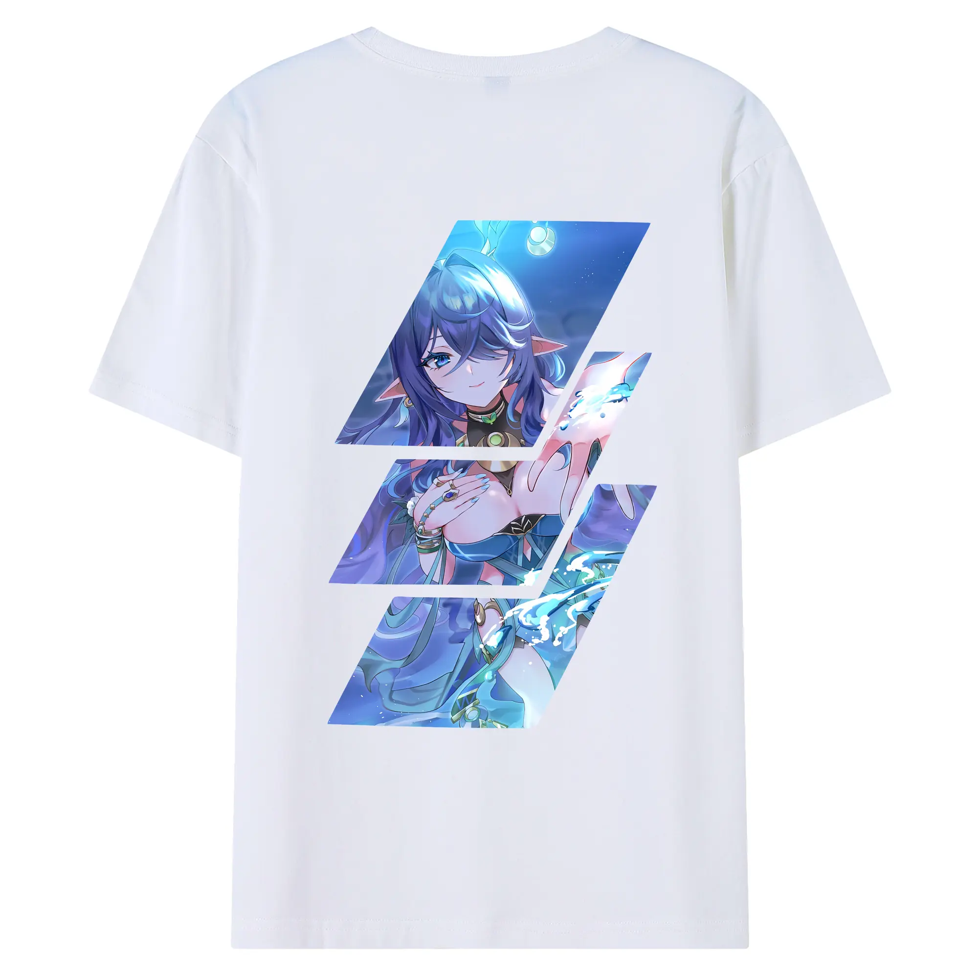 原 神 グッズ ラウマ - 綿100％ 半袖Tシャツ ・ バックプリント ・ 快適 通気性 ・ 日常使い 散歩 スポーツ用