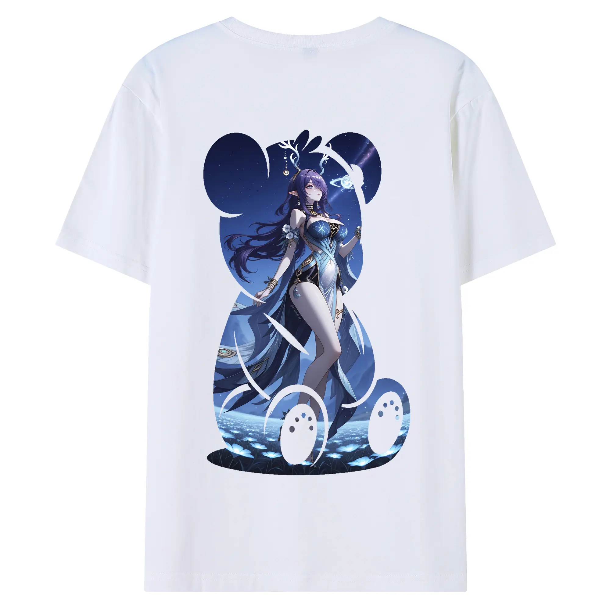 原 神 グッズ ラウマ - 綿100％ 半袖Tシャツ ・ バックプリント ・ 快適 通気性 ・ 日常使い 散歩 スポーツ用