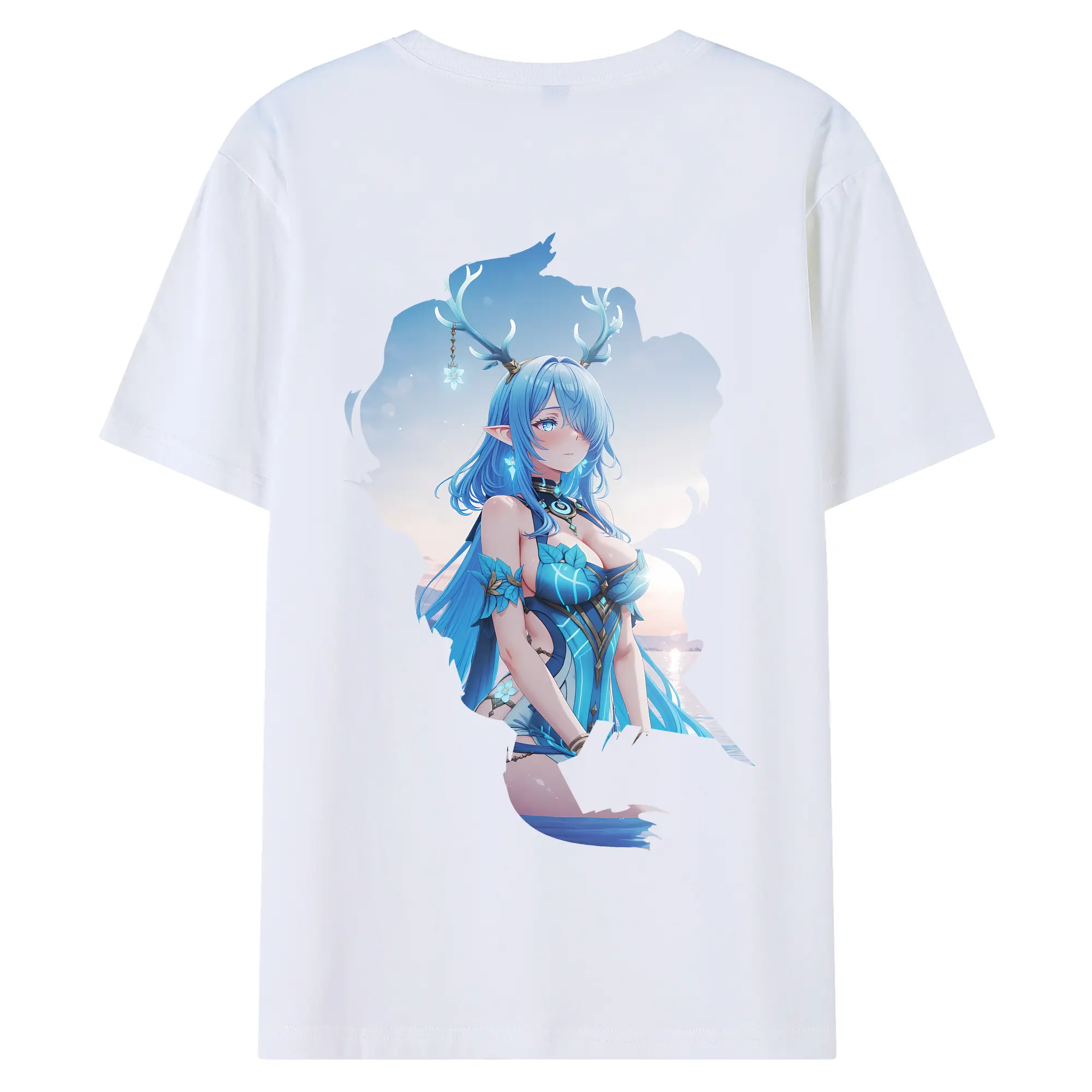 原 神 グッズ ラウマ - 綿100％ 半袖Tシャツ ・ バックプリント ・ 快適 通気性 ・ 日常使い 散歩 スポーツ用