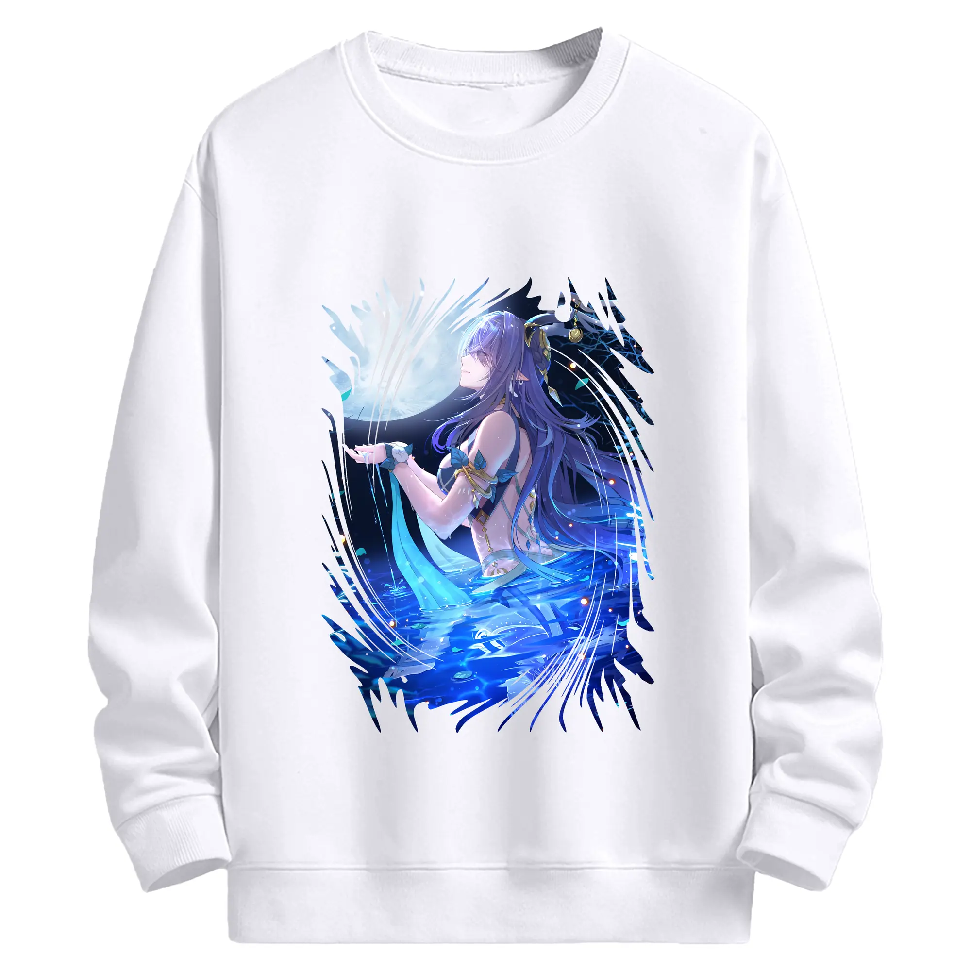 原 神 グッズ ラウマ - 高品質 クルーネック スウェット ・ コットン59％ ポリエステル41％ ・ ユニセックス 長袖 トレーナー ・ カジュアル デイリー スポーツ 散歩用