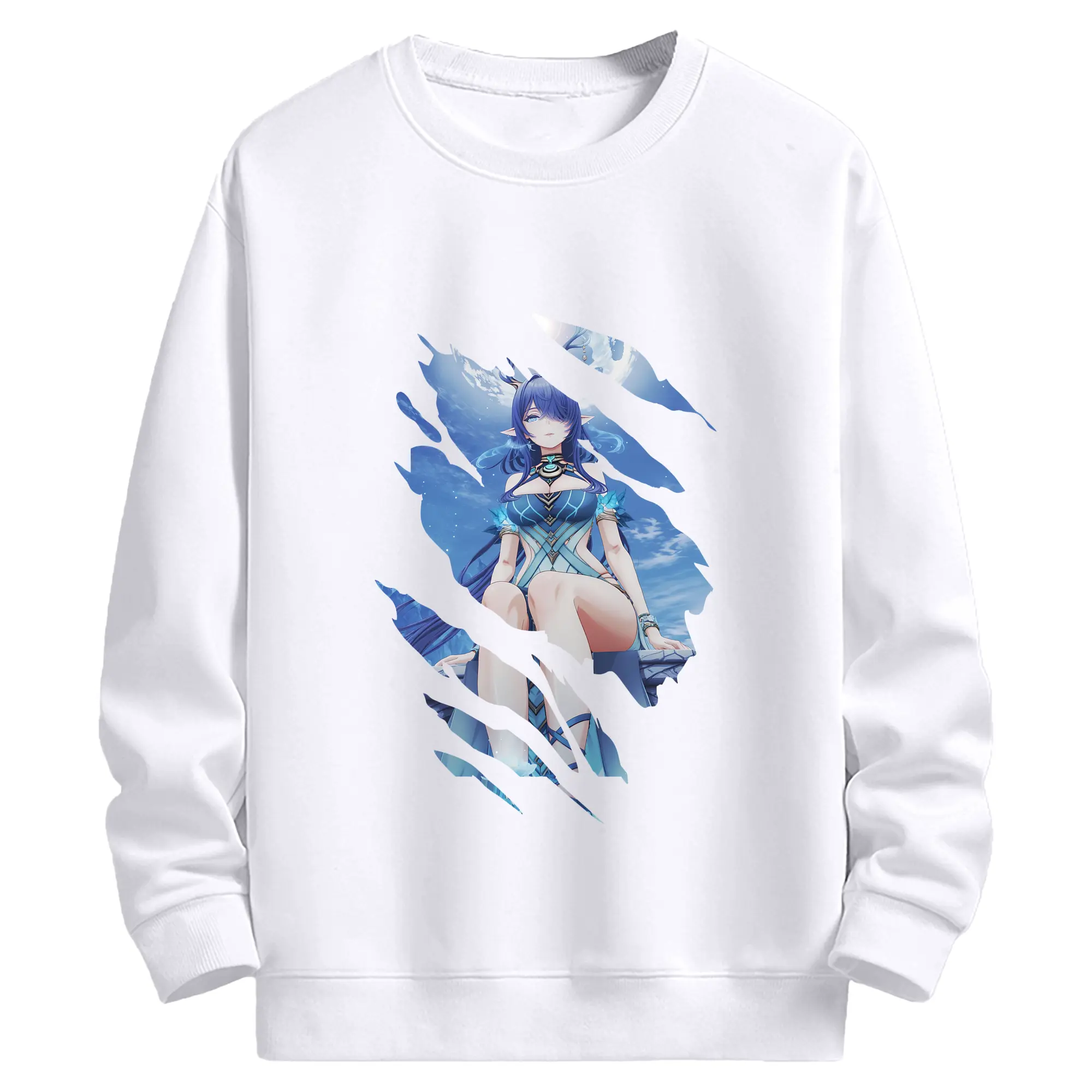 原 神 グッズ ラウマ - 高品質 クルーネック スウェット ・ コットン59％ ポリエステル41％ ・ ユニセックス 長袖 トレーナー ・ カジュアル デイリー スポーツ 散歩用