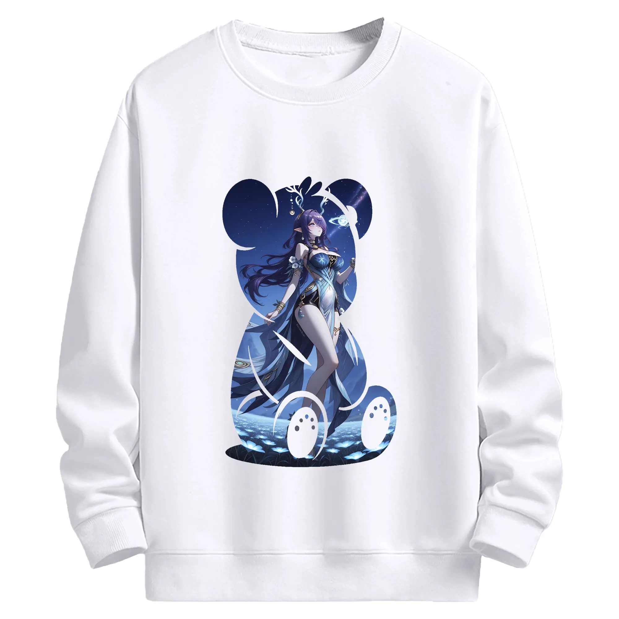 原 神 グッズ ラウマ - 高品質 クルーネック スウェット ・ コットン59％ ポリエステル41％ ・ ユニセックス 長袖 トレーナー ・ カジュアル デイリー スポーツ 散歩用