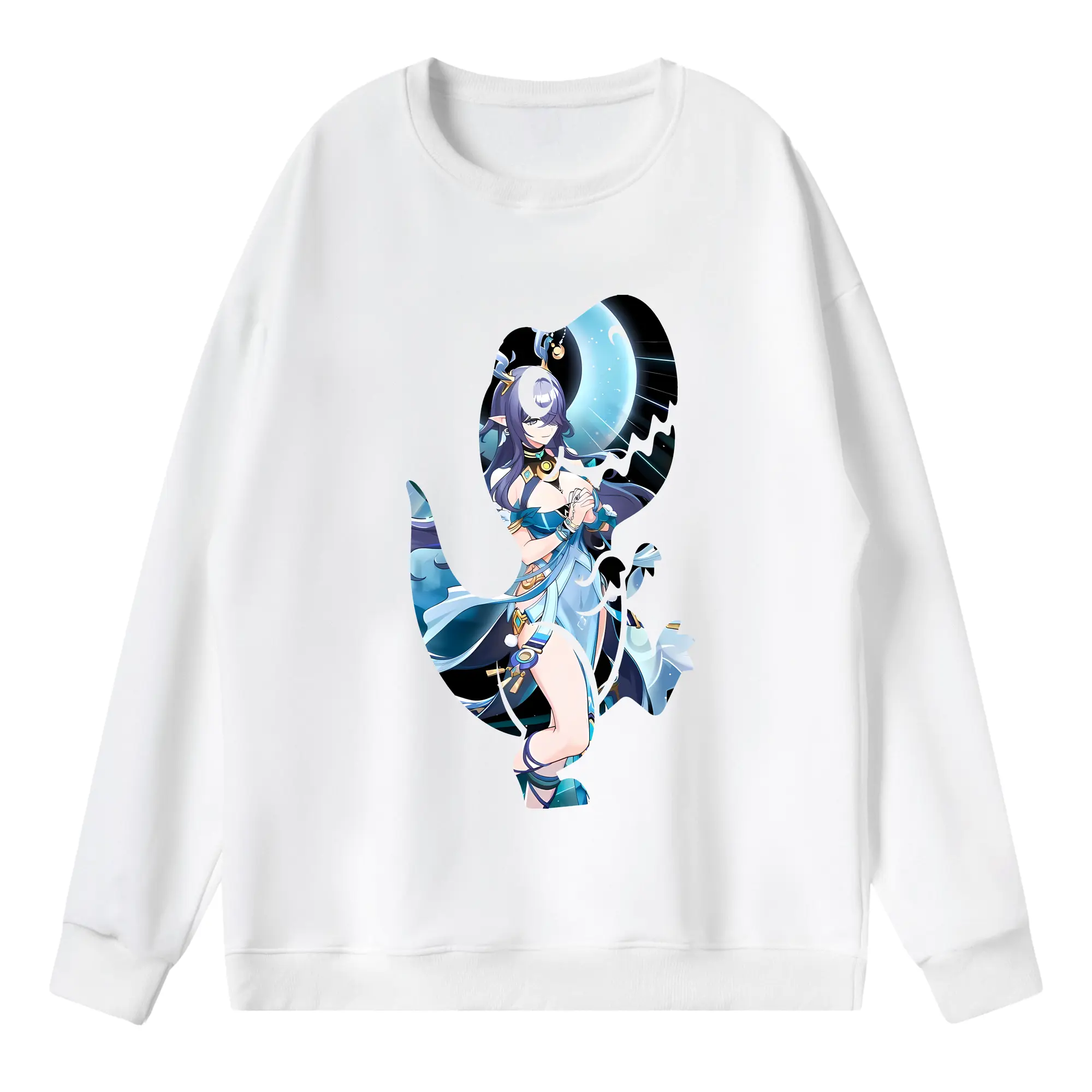 原 神 グッズ ラウマ - 薄手 クルーネック スウェット 裏毛260g · ポリエステル 春秋向け カジュアル 男女兼用 · トレーナー デイリー スポーツ 散歩に最適