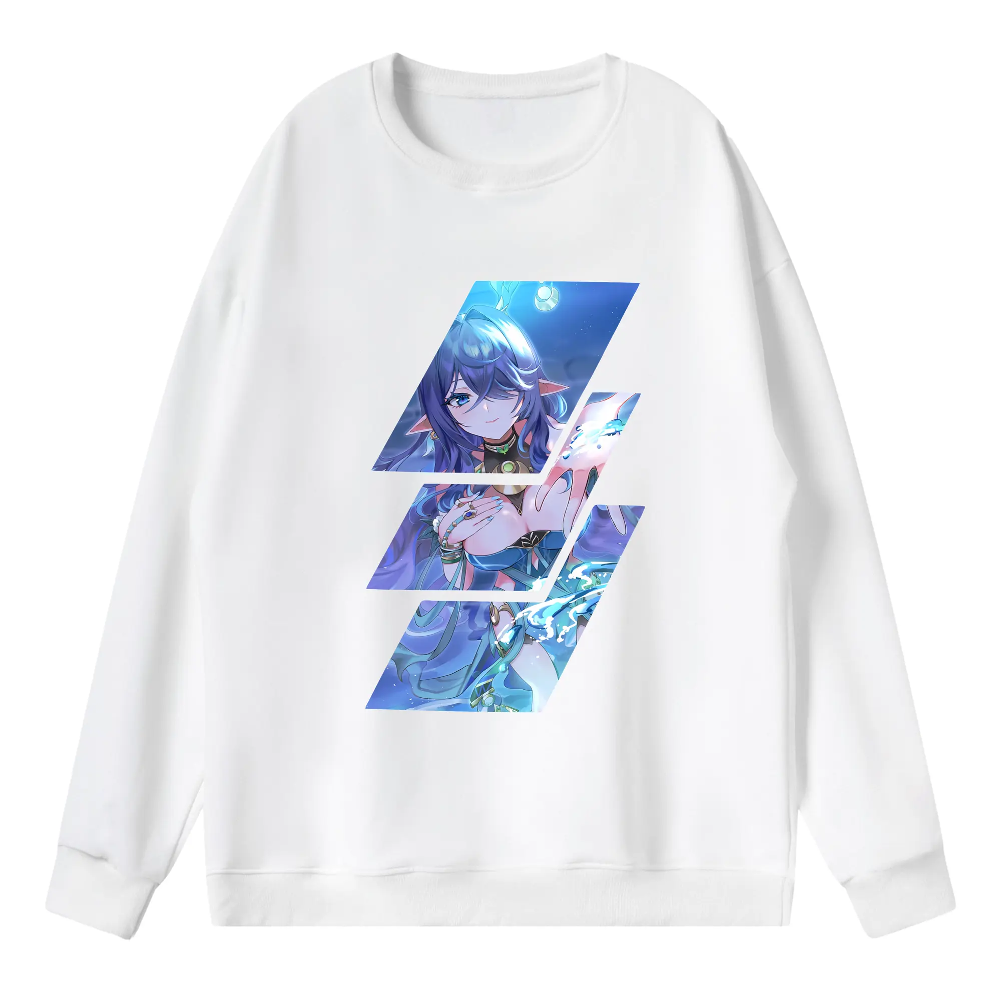 原 神 グッズ ラウマ - 薄手 クルーネック スウェット 裏毛260g · ポリエステル 春秋向け カジュアル 男女兼用 · トレーナー デイリー スポーツ 散歩に最適