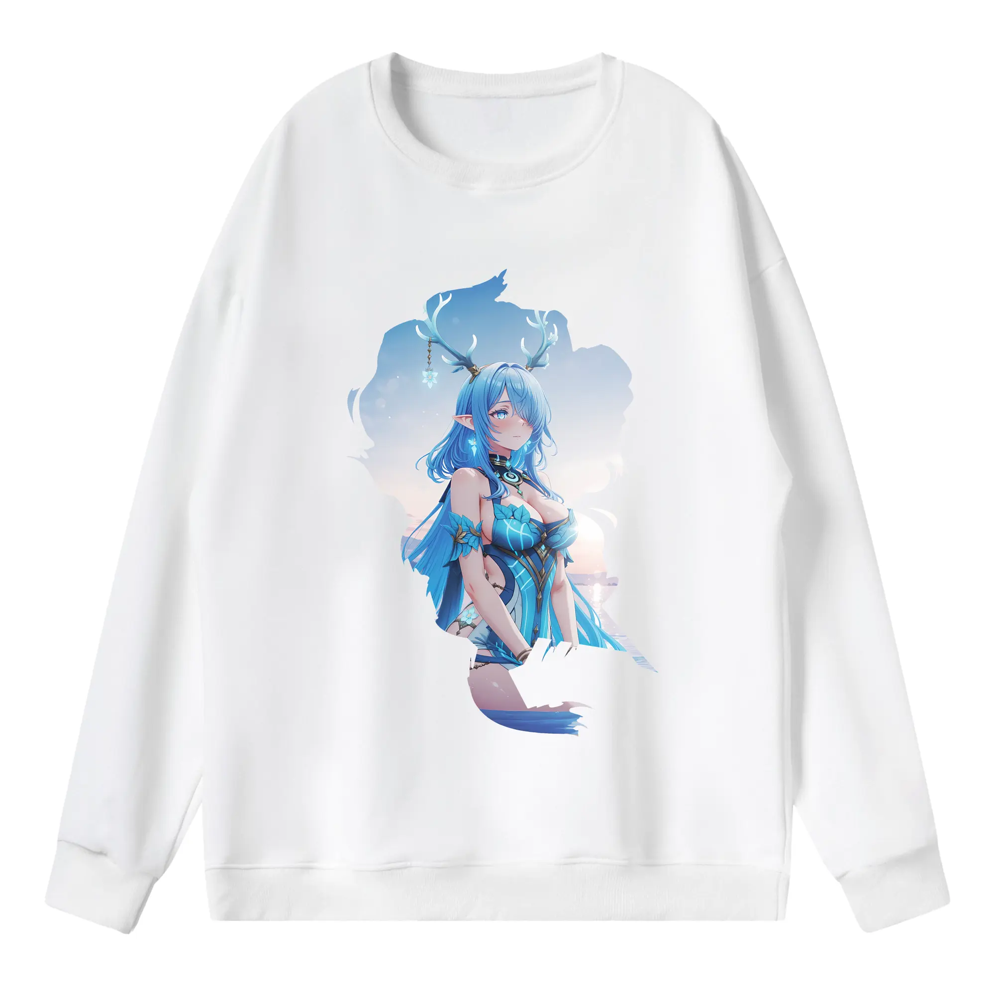 原 神 グッズ ラウマ - 薄手 クルーネック スウェット 裏毛260g · ポリエステル 春秋向け カジュアル 男女兼用 · トレーナー デイリー スポーツ 散歩に最適