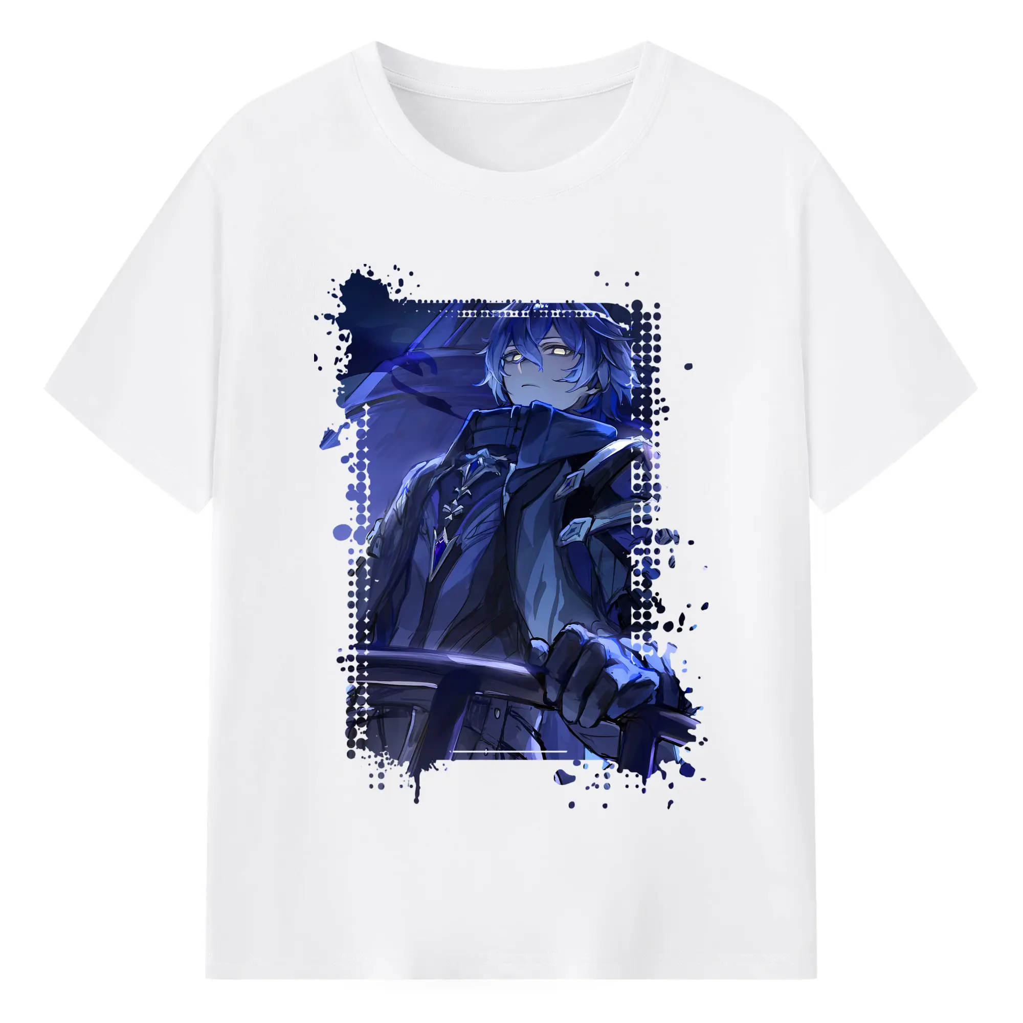 原 神 グッズ フリンズ - 綿100％ 半袖Tシャツ ・ フロントプリント ・ 快適 通気性 ・ 日常使い 散歩 スポーツ用