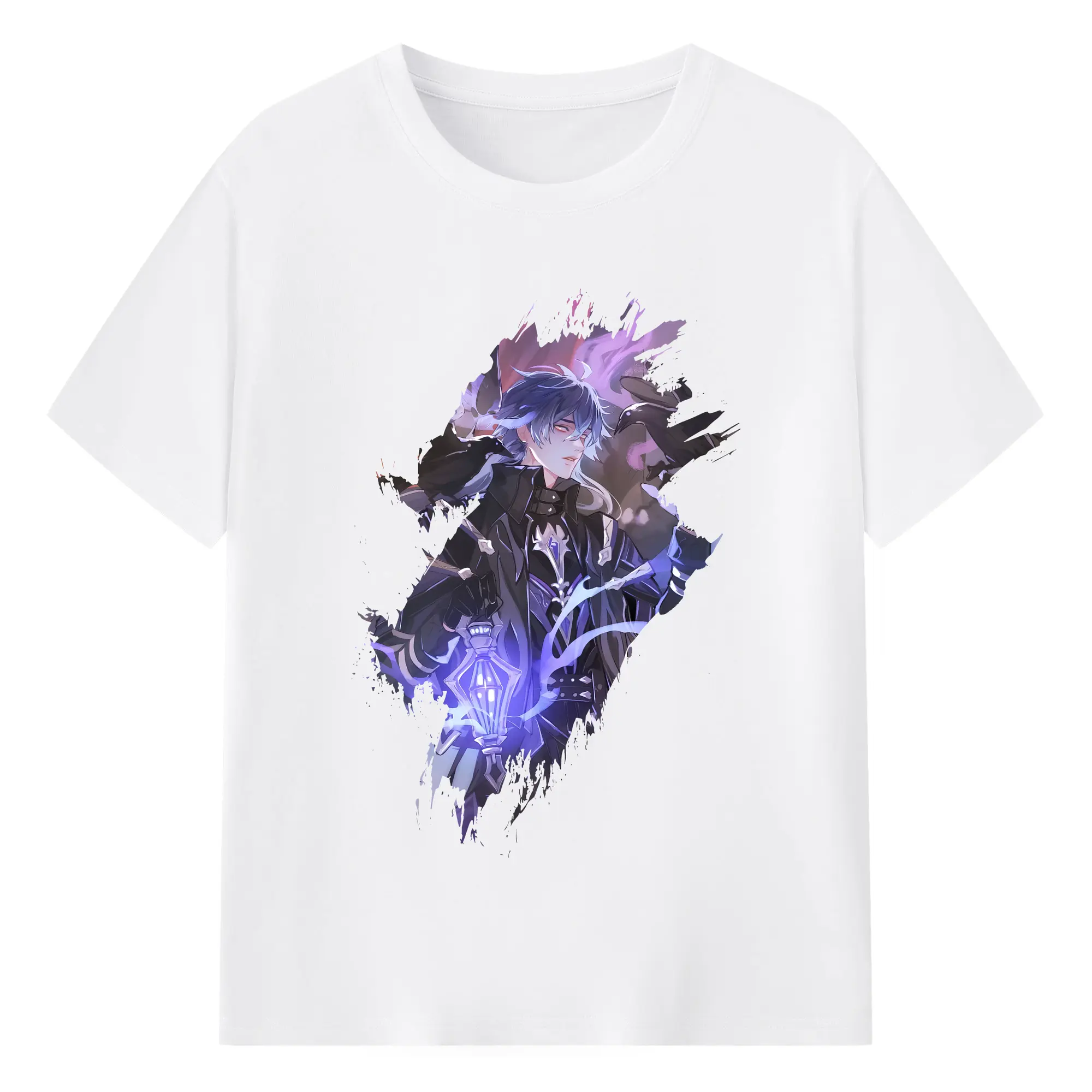 原 神 グッズ フリンズ - 綿100％ 半袖Tシャツ ・ フロントプリント ・ 快適 通気性 ・ 日常使い 散歩 スポーツ用