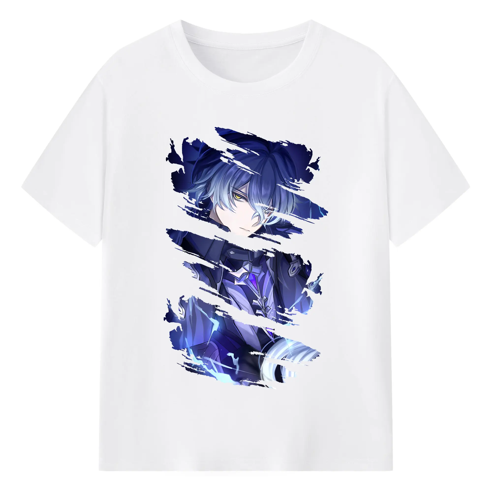 原 神 グッズ フリンズ - 綿100％ 半袖Tシャツ ・ フロントプリント ・ 快適 通気性 ・ 日常使い 散歩 スポーツ用