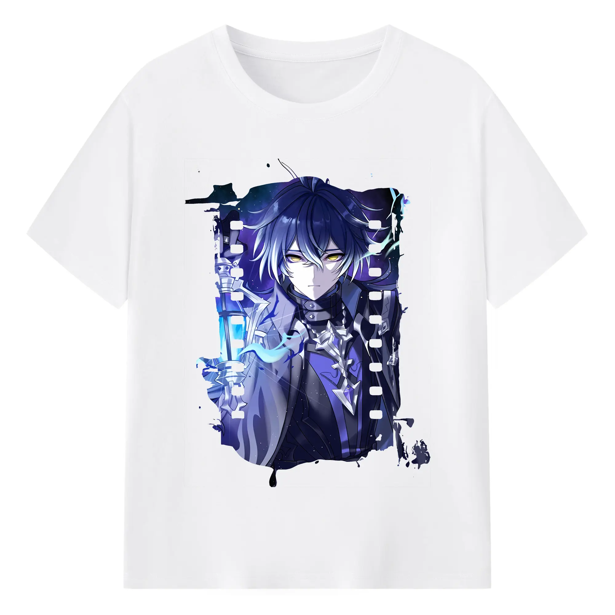 原 神 グッズ フリンズ - 綿100％ 半袖Tシャツ ・ フロントプリント ・ 快適 通気性 ・ 日常使い 散歩 スポーツ用