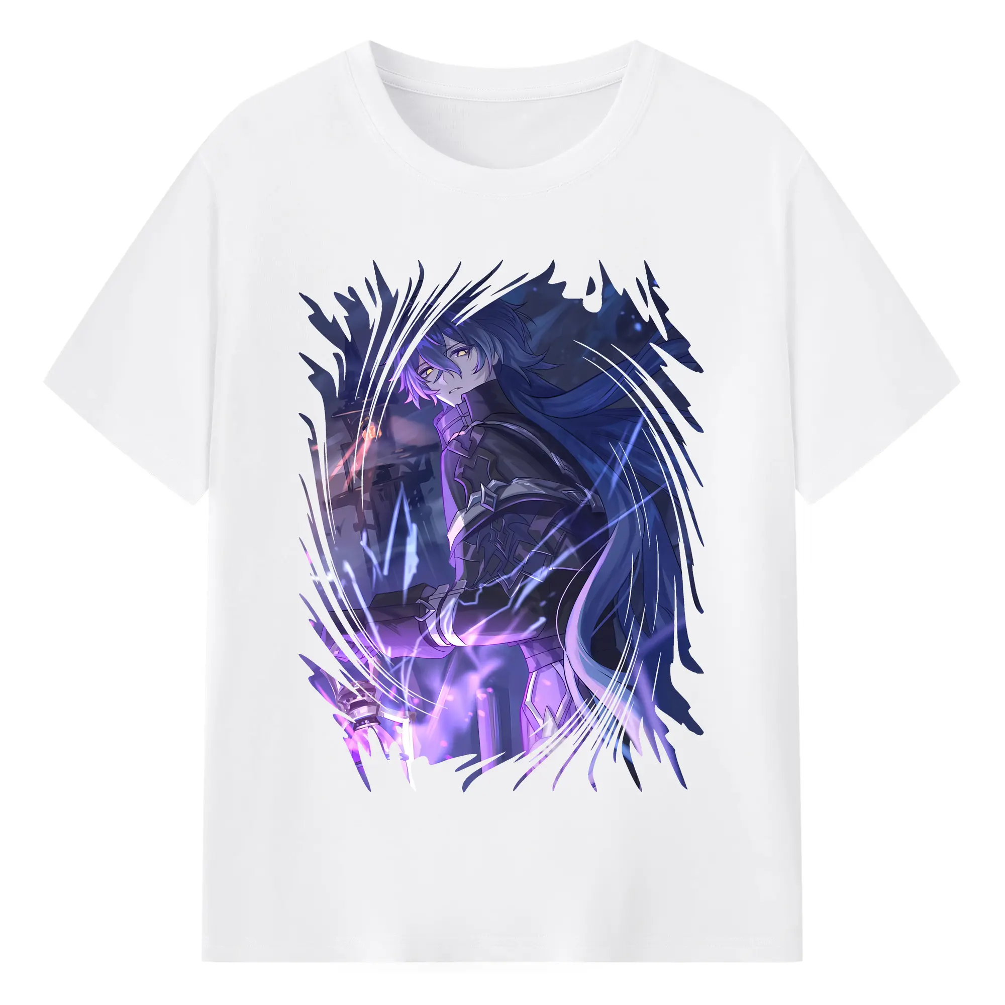 原 神 グッズ フリンズ - 綿100％ 半袖Tシャツ ・ フロントプリント ・ 快適 通気性 ・ 日常使い 散歩 スポーツ用