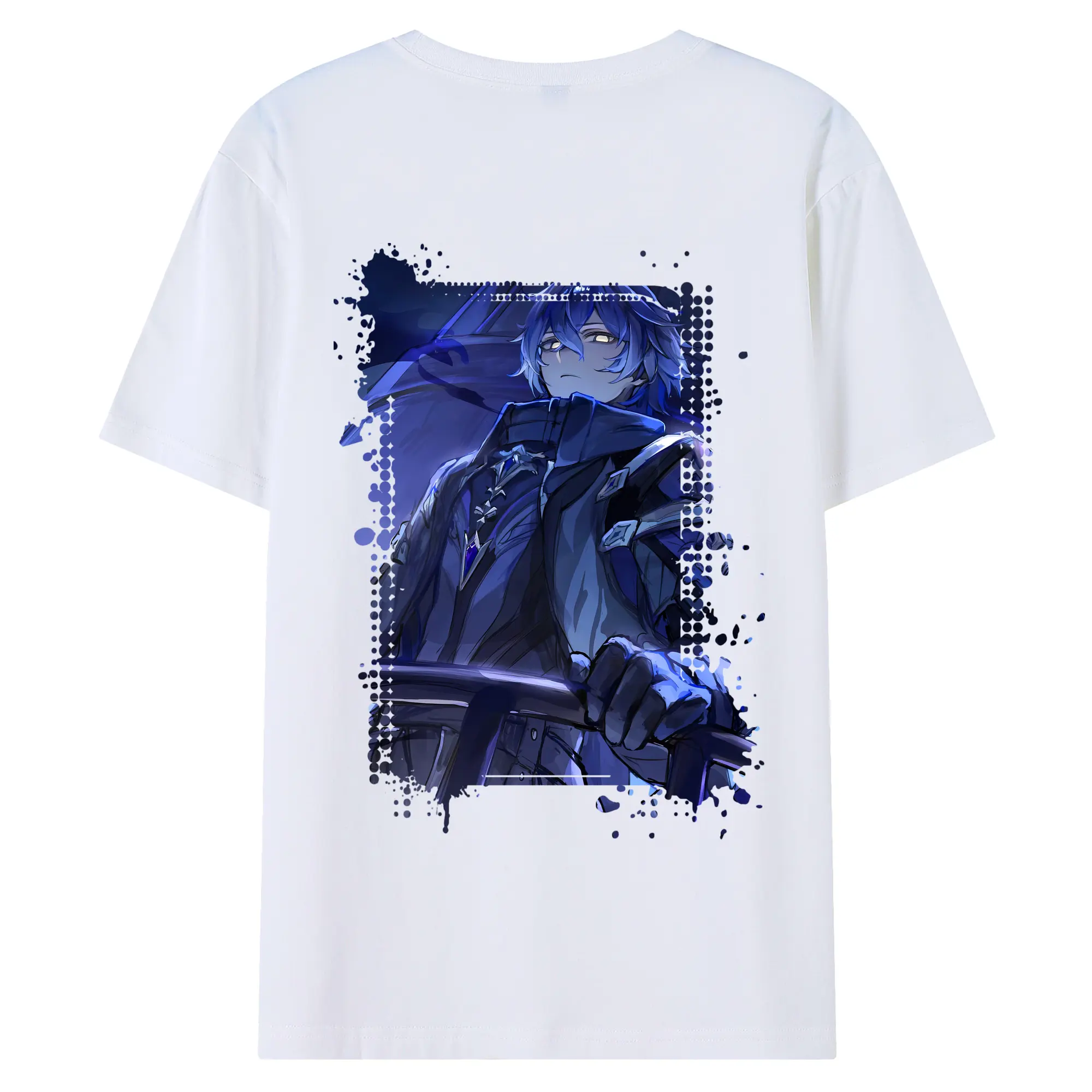 原 神 グッズ フリンズ - 綿100％ 半袖Tシャツ ・ バックプリント ・ 快適 通気性 ・ 日常使い 散歩 スポーツ用