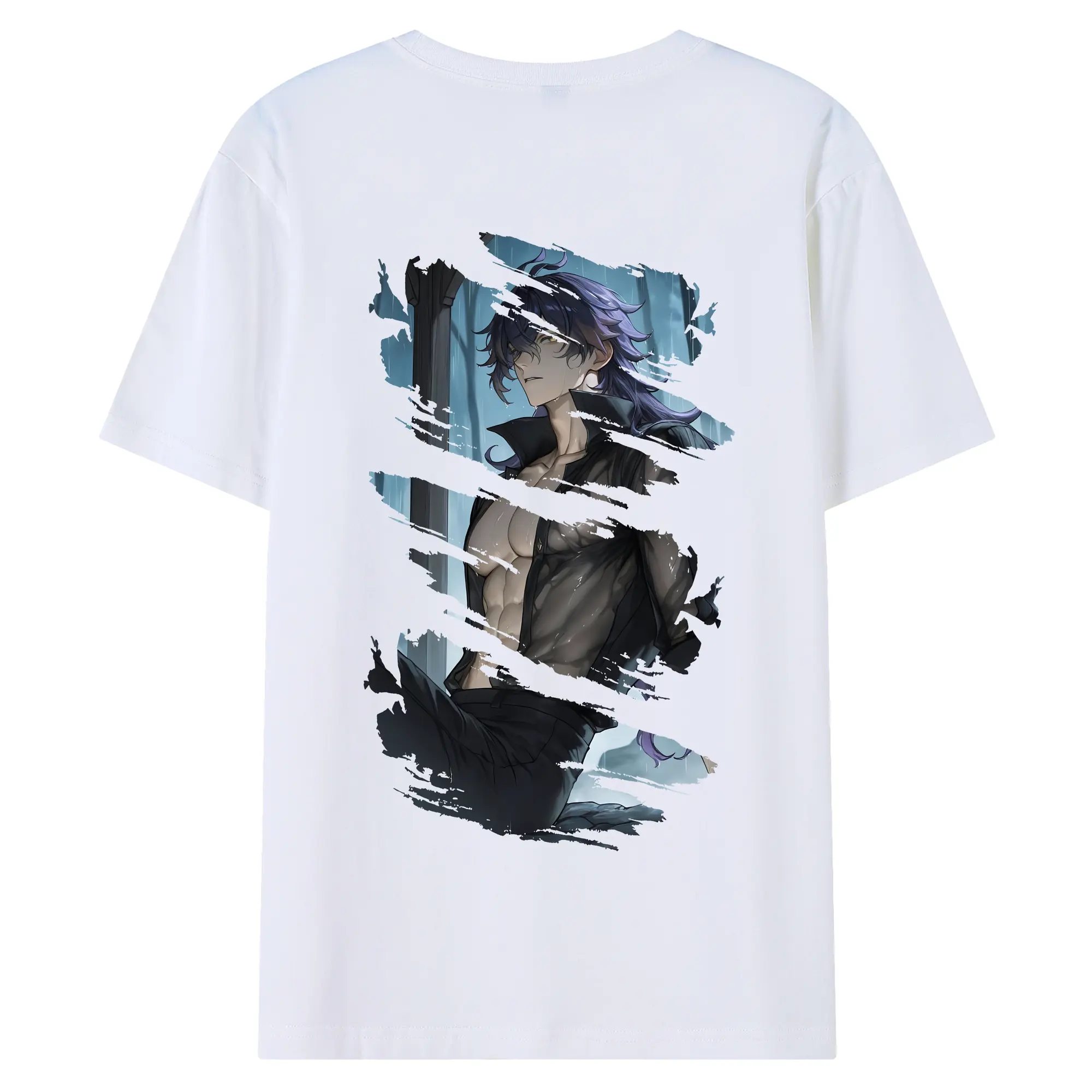 原 神 グッズ フリンズ - 綿100％ 半袖Tシャツ ・ バックプリント ・ 快適 通気性 ・ 日常使い 散歩 スポーツ用