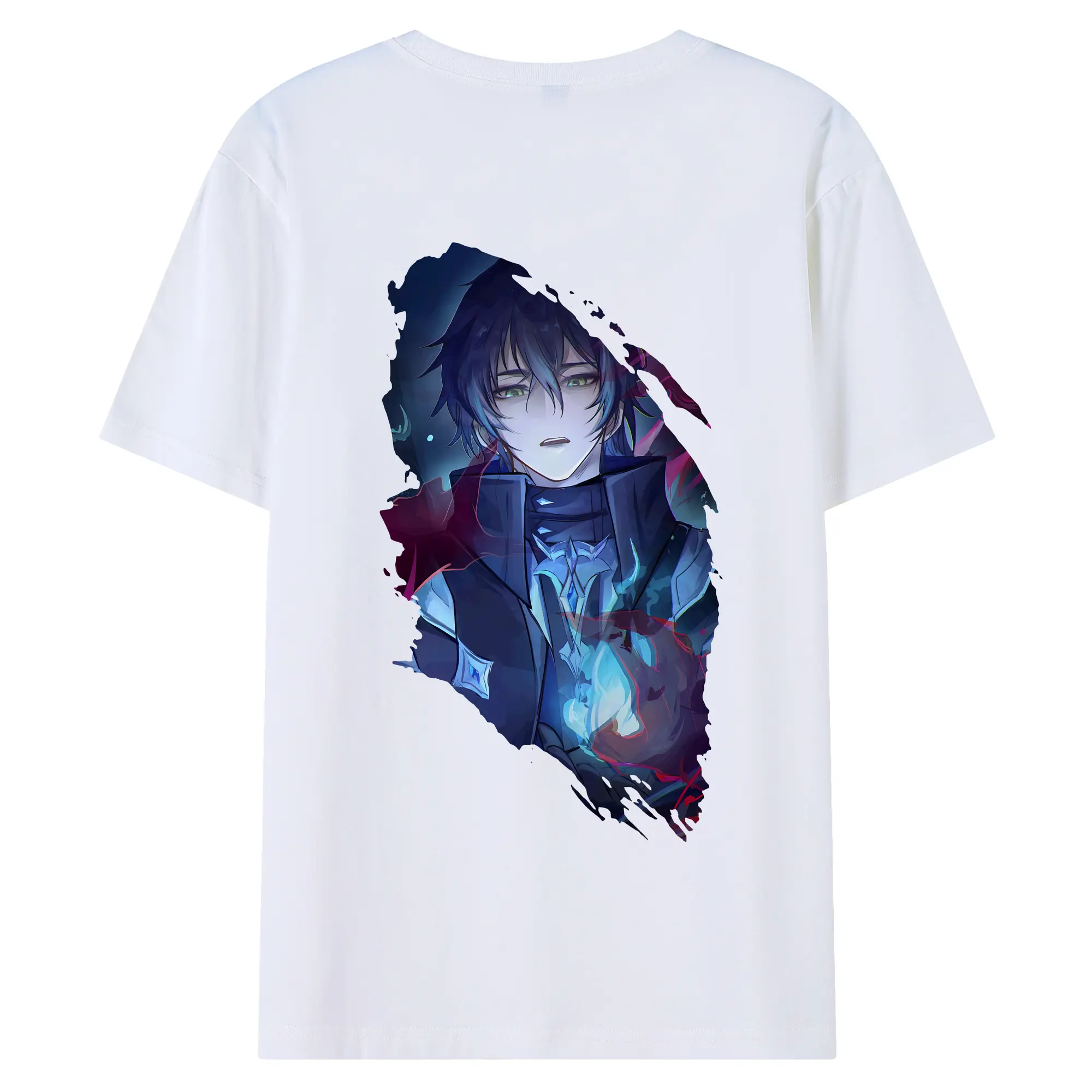 原 神 グッズ フリンズ - 綿100％ 半袖Tシャツ ・ バックプリント ・ 快適 通気性 ・ 日常使い 散歩 スポーツ用