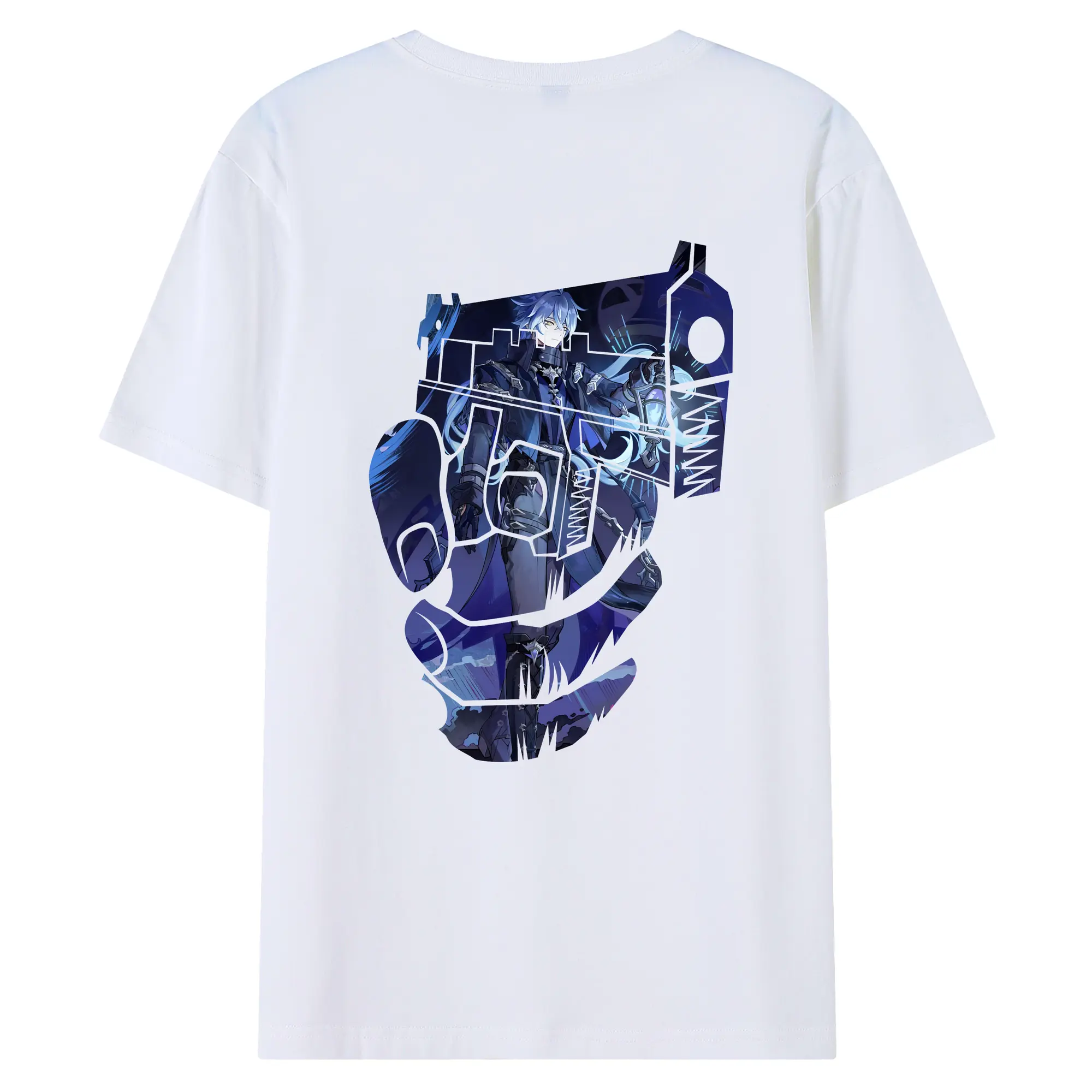 原 神 グッズ フリンズ - 綿100％ 半袖Tシャツ ・ バックプリント ・ 快適 通気性 ・ 日常使い 散歩 スポーツ用