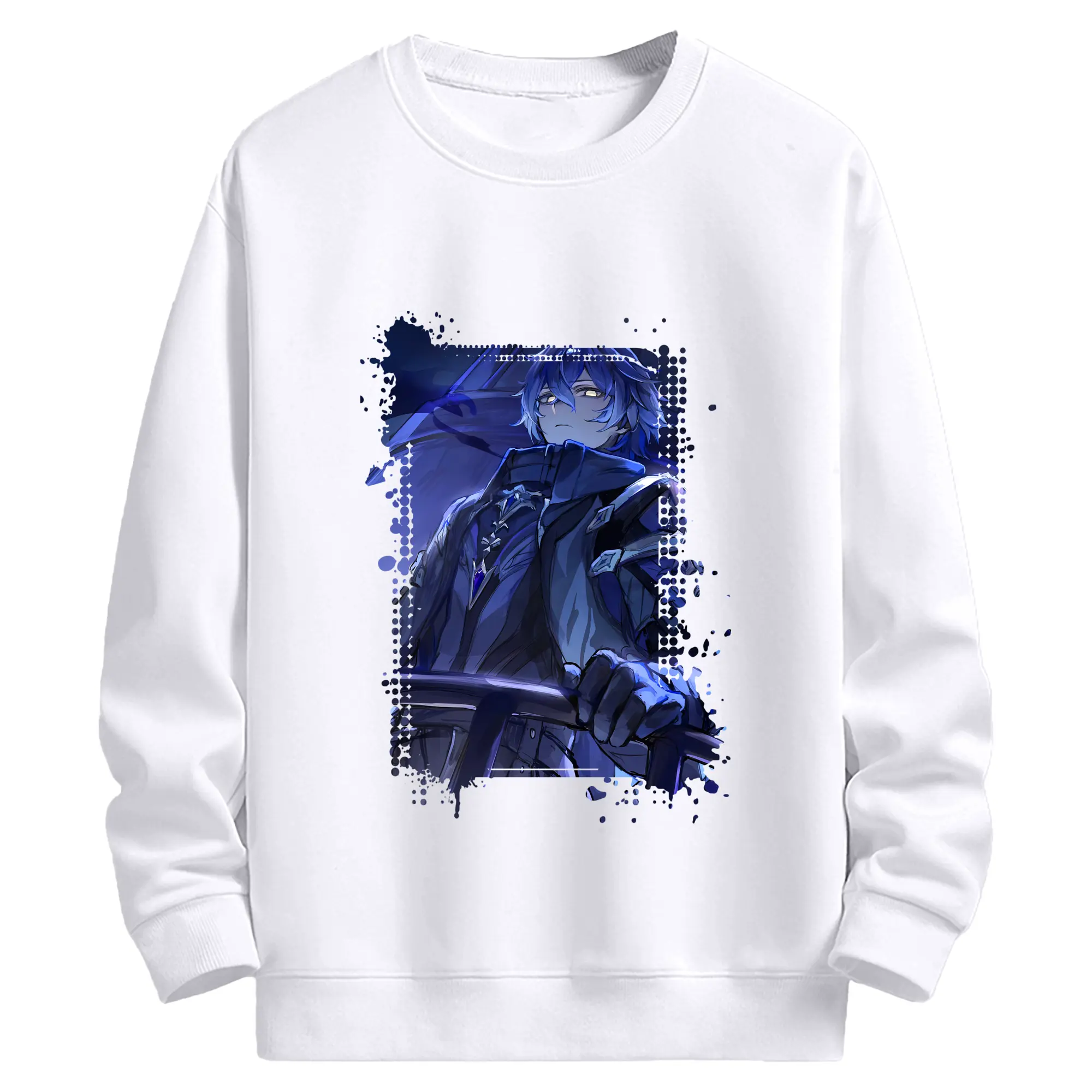 原 神 グッズ フリンズ - 高品質 クルーネック スウェット ・ コットン59％ ポリエステル41％ ・ ユニセックス 長袖 トレーナー ・ カジュアル デイリー スポーツ 散歩用