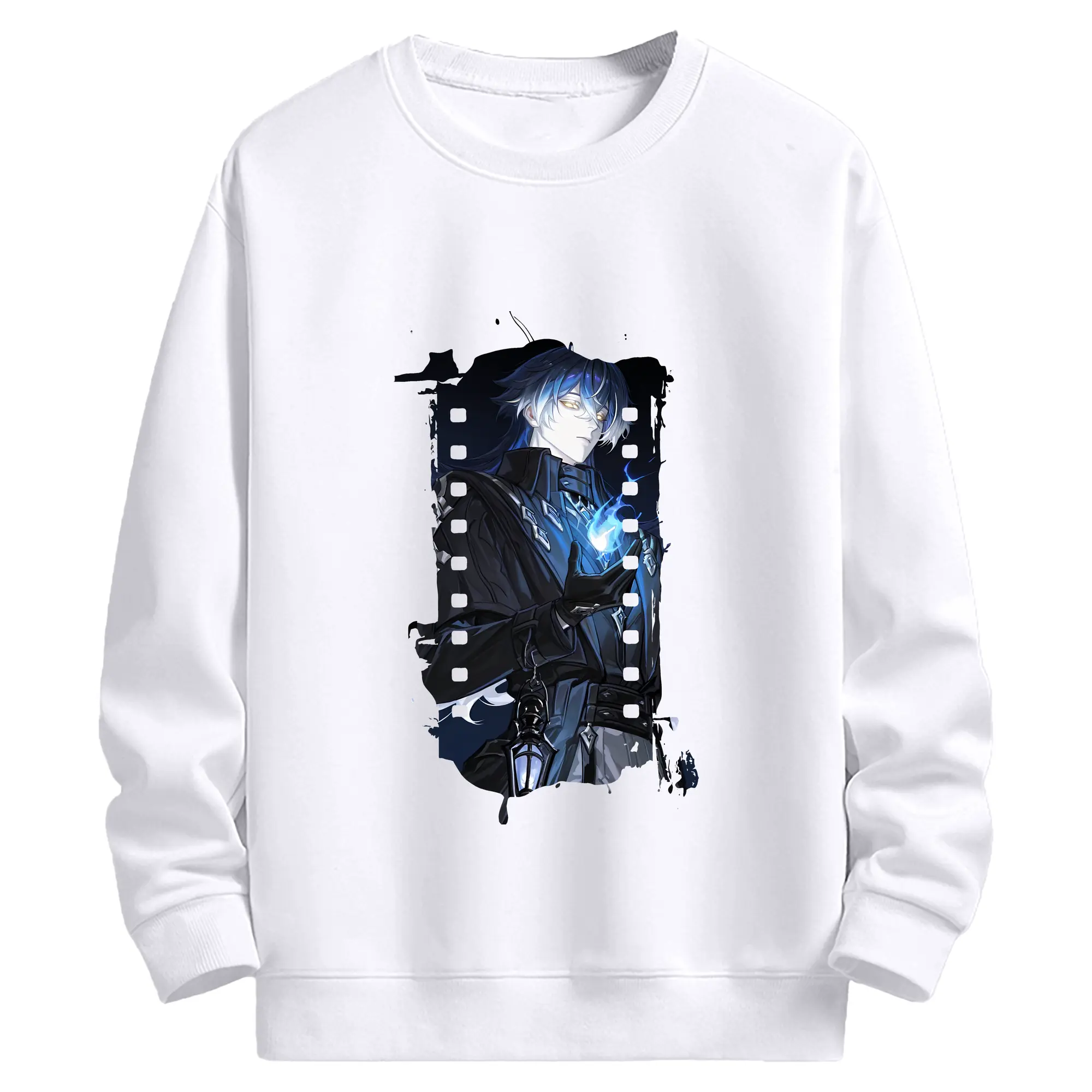 原 神 グッズ フリンズ - 高品質 クルーネック スウェット ・ コットン59％ ポリエステル41％ ・ ユニセックス 長袖 トレーナー ・ カジュアル デイリー スポーツ 散歩用