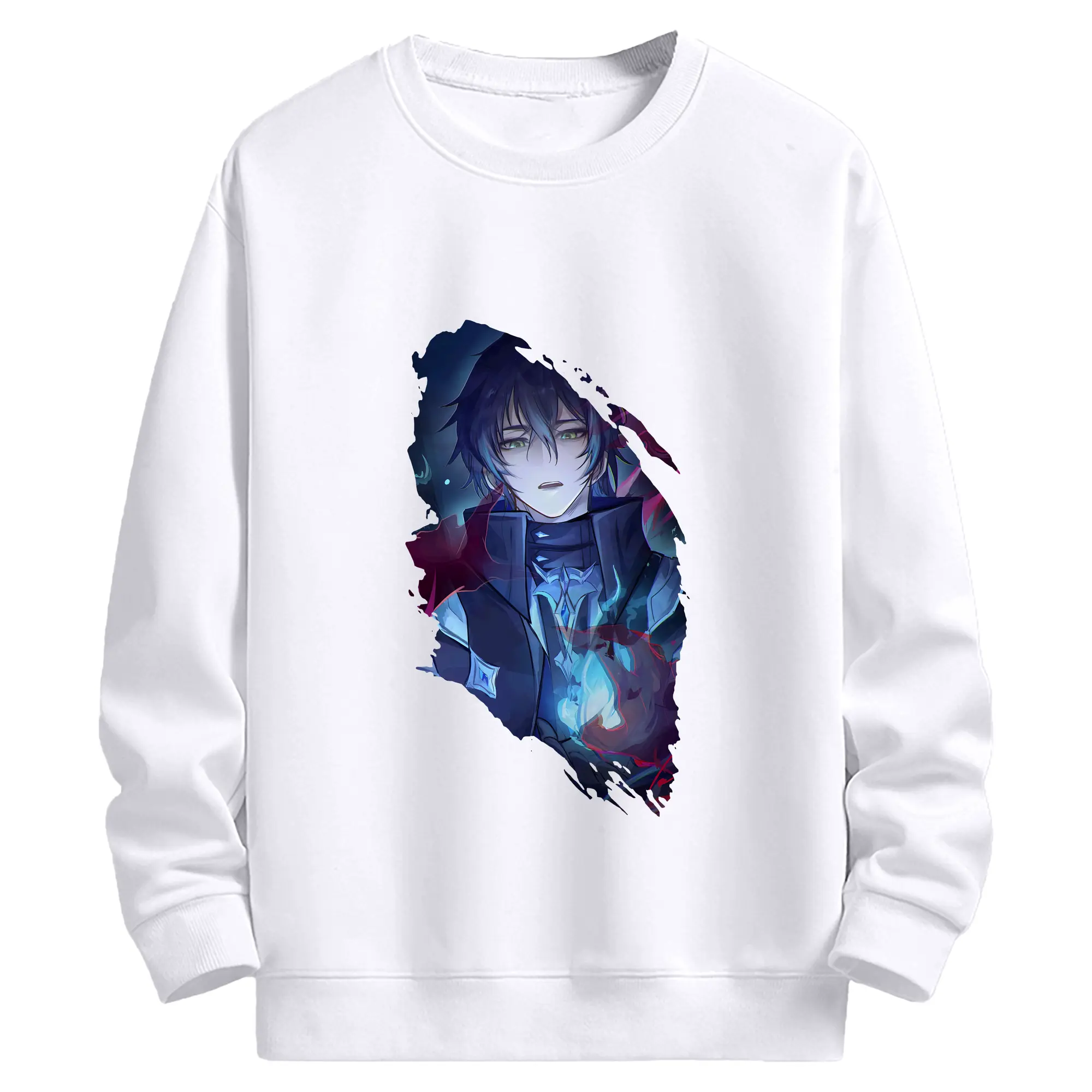 原 神 グッズ フリンズ - 高品質 クルーネック スウェット ・ コットン59％ ポリエステル41％ ・ ユニセックス 長袖 トレーナー ・ カジュアル デイリー スポーツ 散歩用