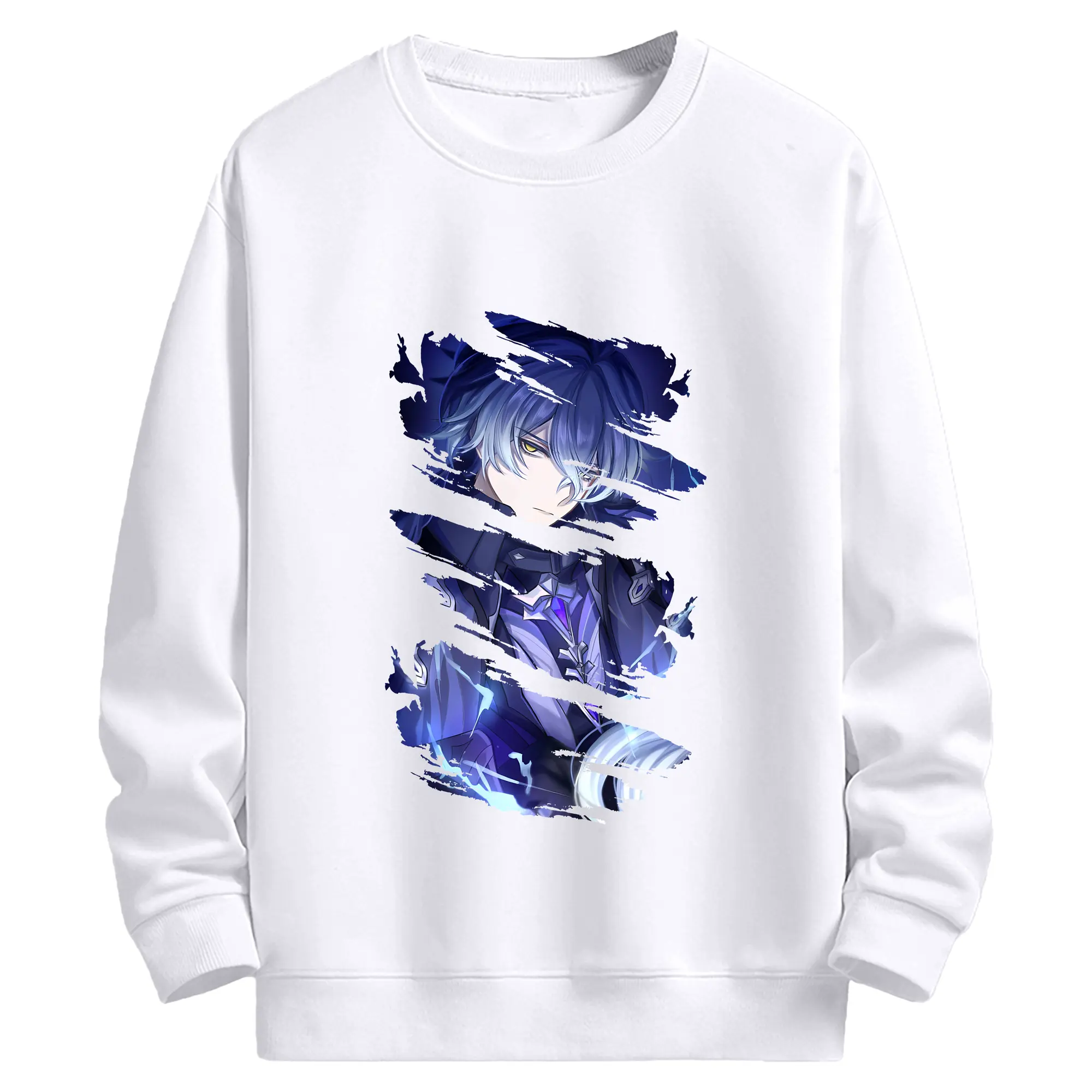 原 神 グッズ フリンズ - 高品質 クルーネック スウェット ・ コットン59％ ポリエステル41％ ・ ユニセックス 長袖 トレーナー ・ カジュアル デイリー スポーツ 散歩用