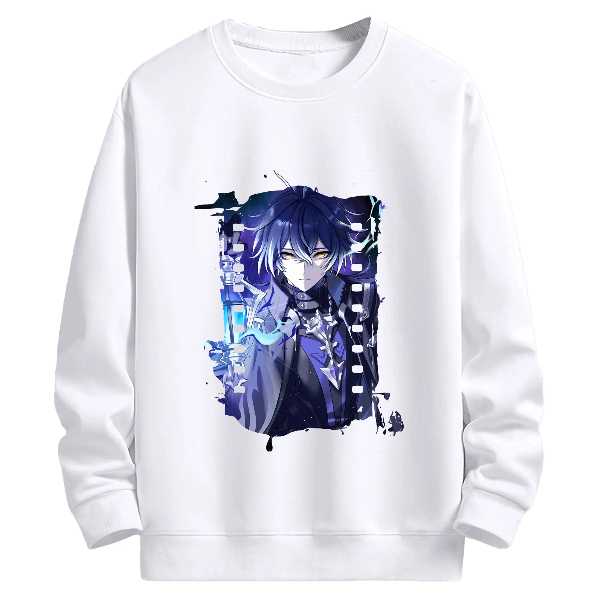 原 神 グッズ フリンズ - 高品質 クルーネック スウェット ・ コットン59％ ポリエステル41％ ・ ユニセックス 長袖 トレーナー ・ カジュアル デイリー スポーツ 散歩用