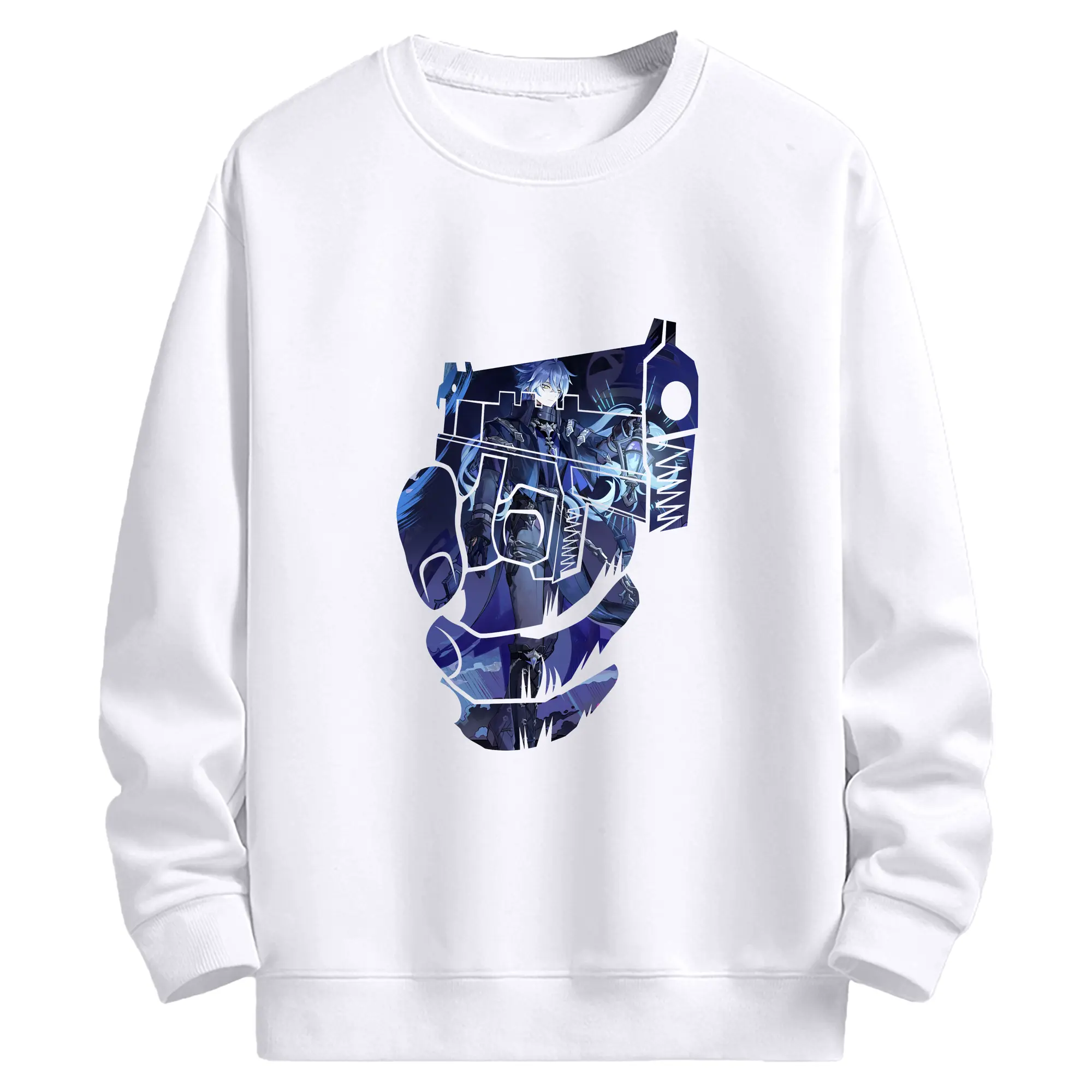 原 神 グッズ フリンズ - 高品質 クルーネック スウェット ・ コットン59％ ポリエステル41％ ・ ユニセックス 長袖 トレーナー ・ カジュアル デイリー スポーツ 散歩用