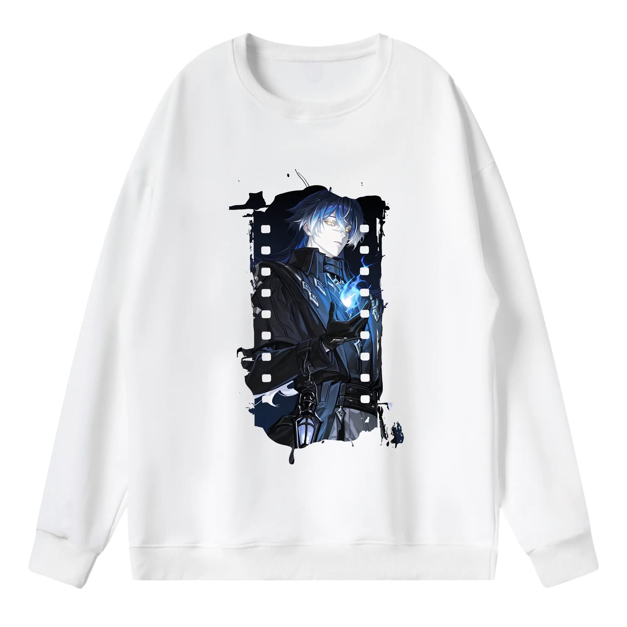 原 神 グッズ フリンズ - 薄手 クルーネック スウェット 裏毛260g · ポリエステル 春秋向け カジュアル 男女兼用 · トレーナー デイリー スポーツ 散歩に最適