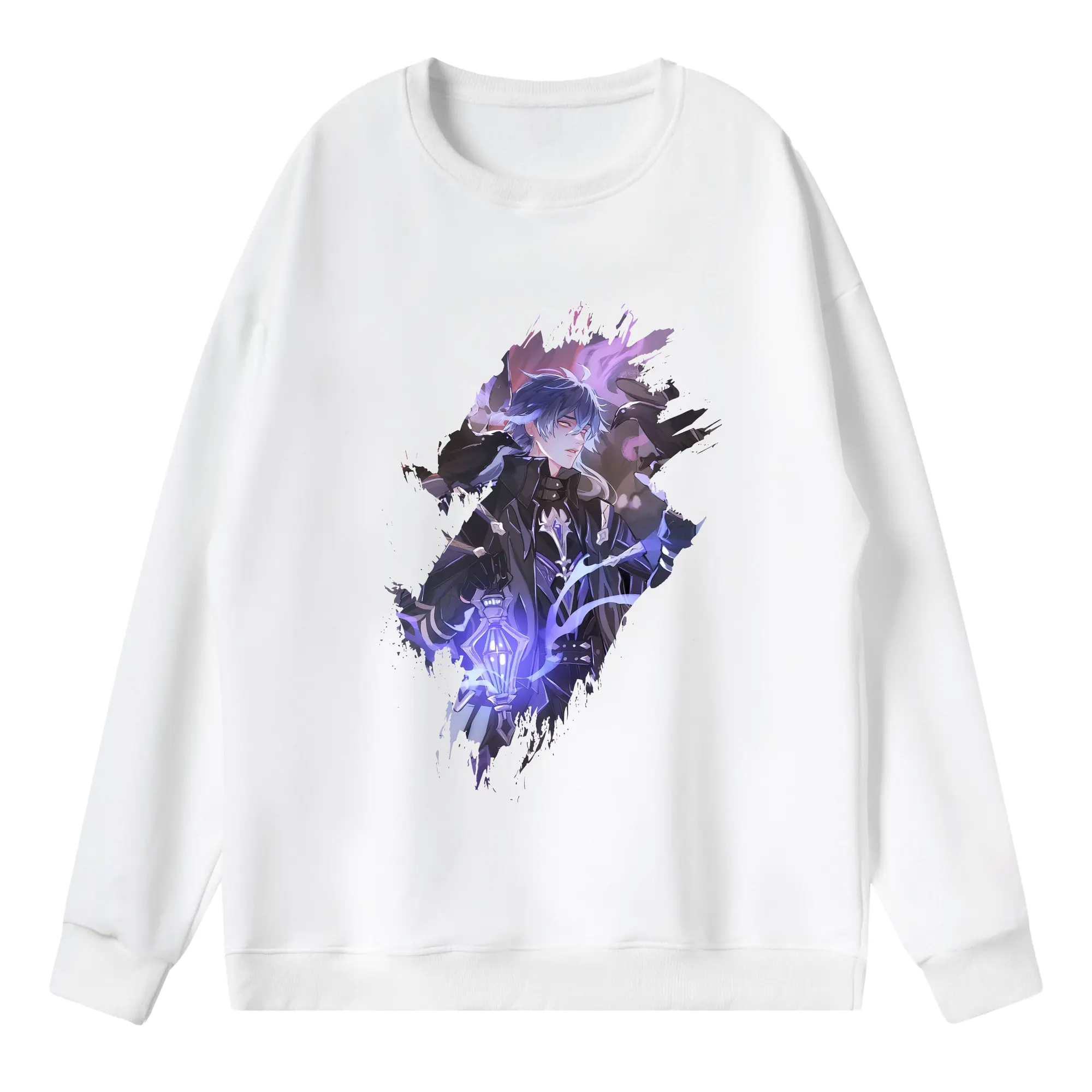 原 神 グッズ フリンズ - 薄手 クルーネック スウェット 裏毛260g · ポリエステル 春秋向け カジュアル 男女兼用 · トレーナー デイリー スポーツ 散歩に最適