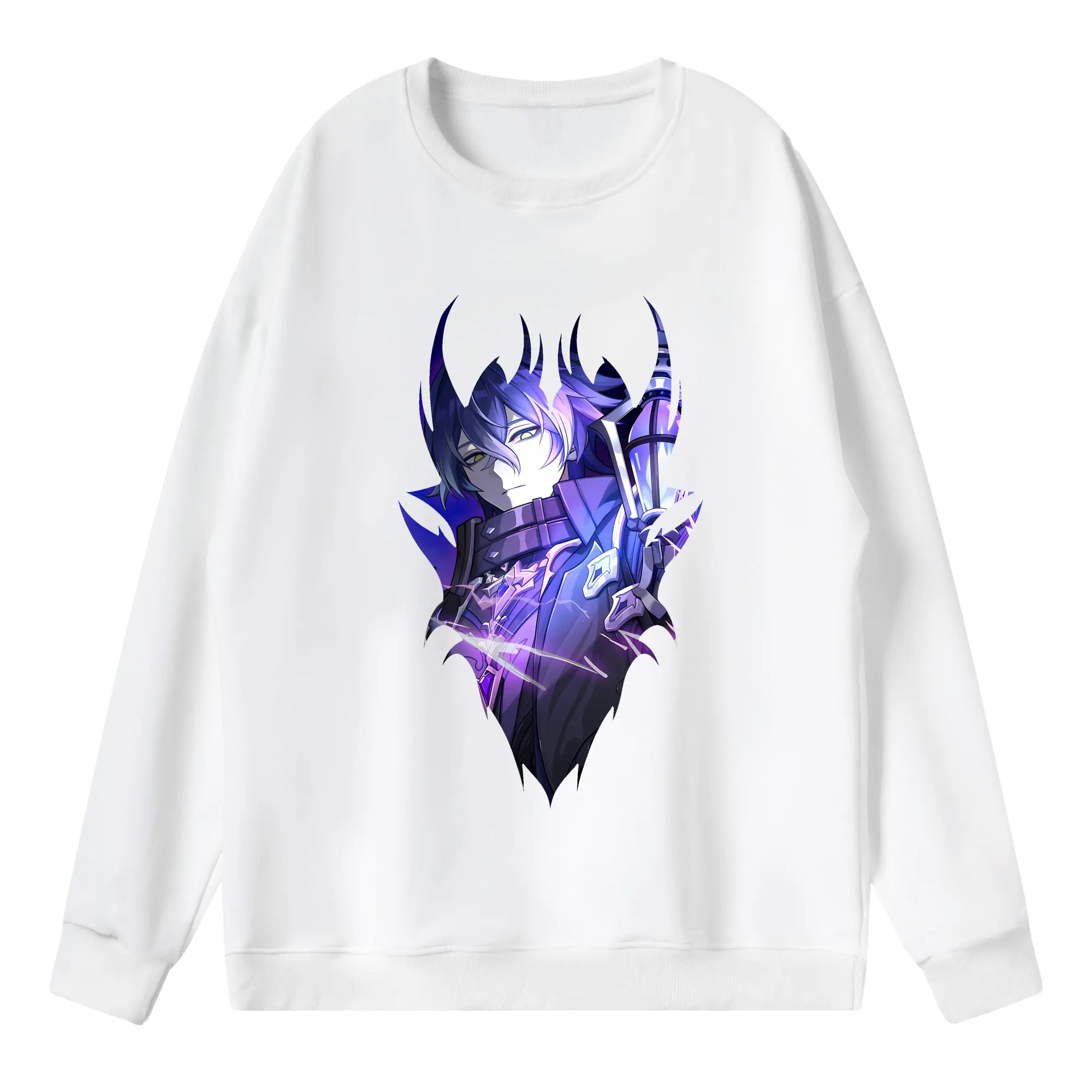 原 神 グッズ フリンズ - 薄手 クルーネック スウェット 裏毛260g · ポリエステル 春秋向け カジュアル 男女兼用 · トレーナー デイリー スポーツ 散歩に最適