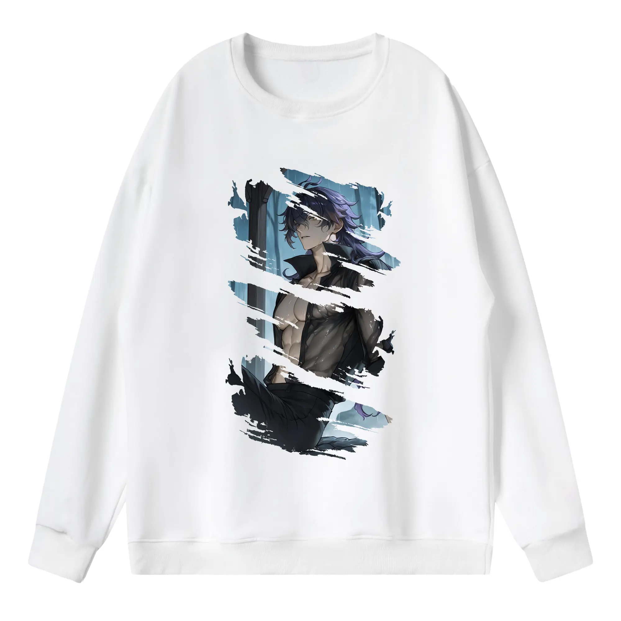 原 神 グッズ フリンズ - 薄手 クルーネック スウェット 裏毛260g · ポリエステル 春秋向け カジュアル 男女兼用 · トレーナー デイリー スポーツ 散歩に最適