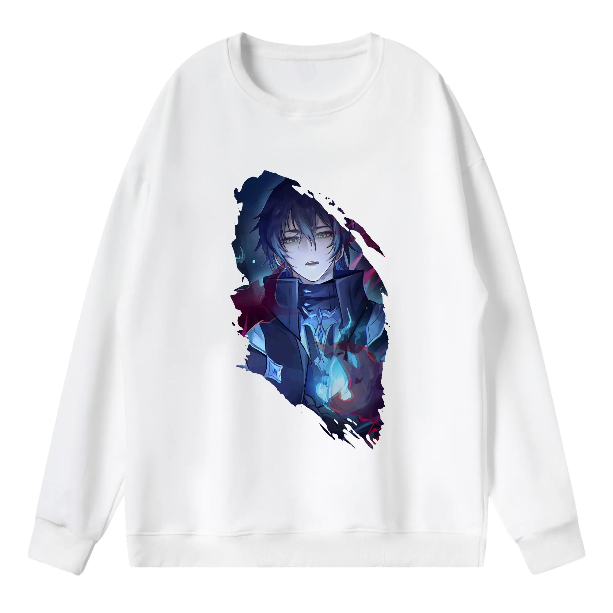 原 神 グッズ フリンズ - 薄手 クルーネック スウェット 裏毛260g · ポリエステル 春秋向け カジュアル 男女兼用 · トレーナー デイリー スポーツ 散歩に最適